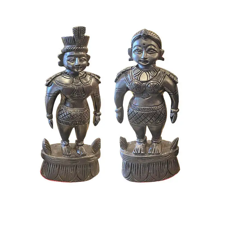 Original Karungali Ebony wood marapachi bommai 6 inches - image 1