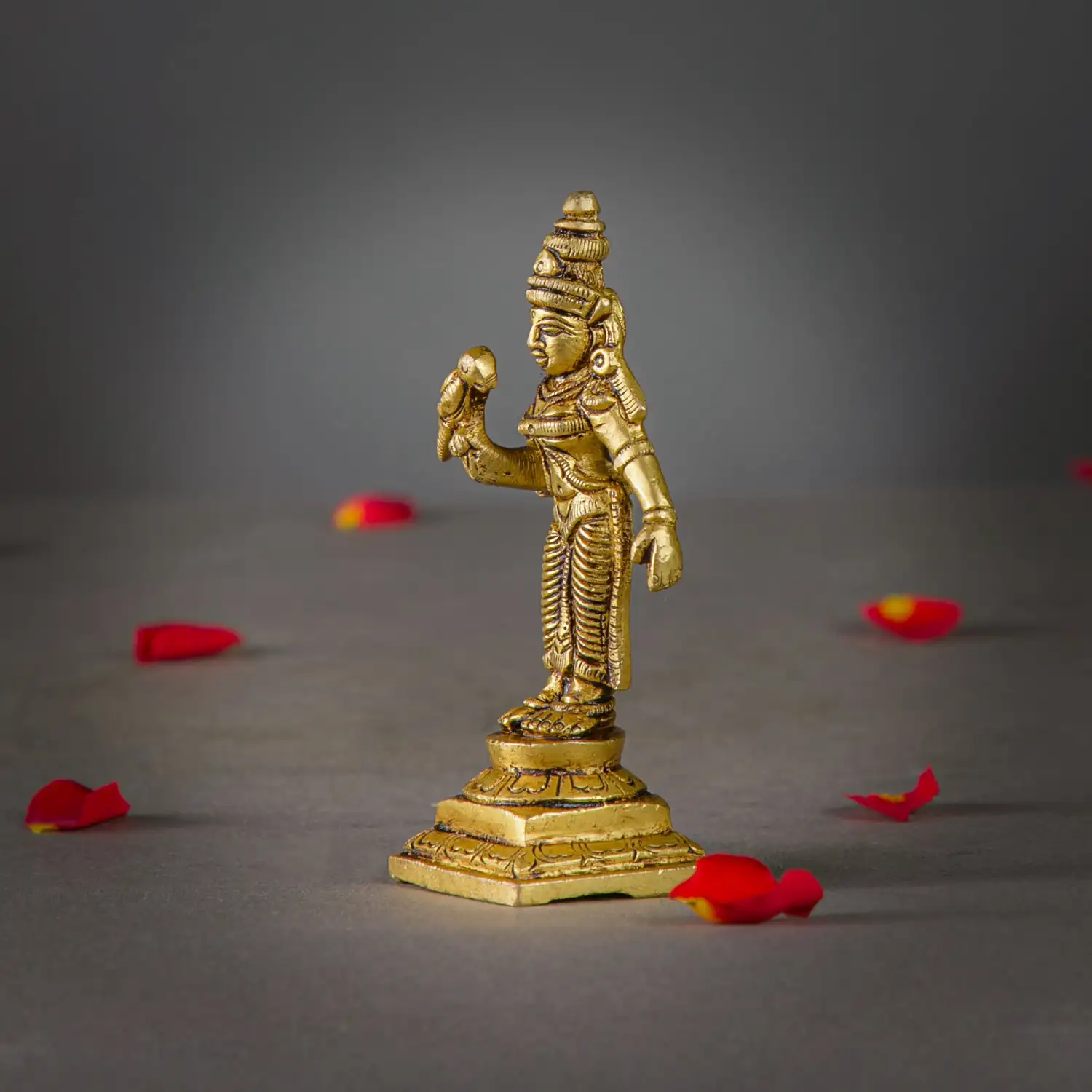 3.5 inches Madurai Meenakshi amman idol - image 2