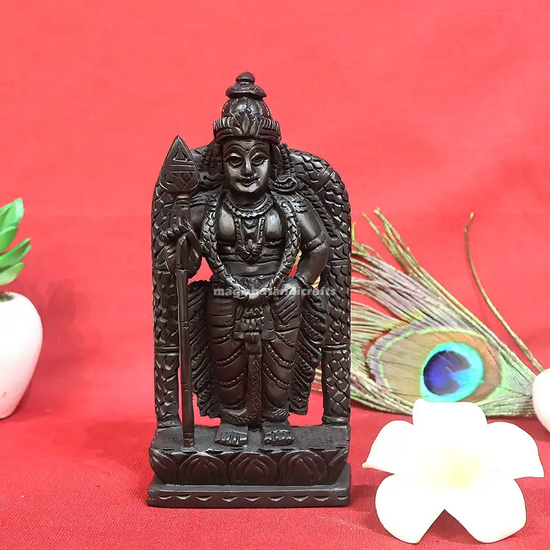 6 inches Karungali Murugan idol - image 1