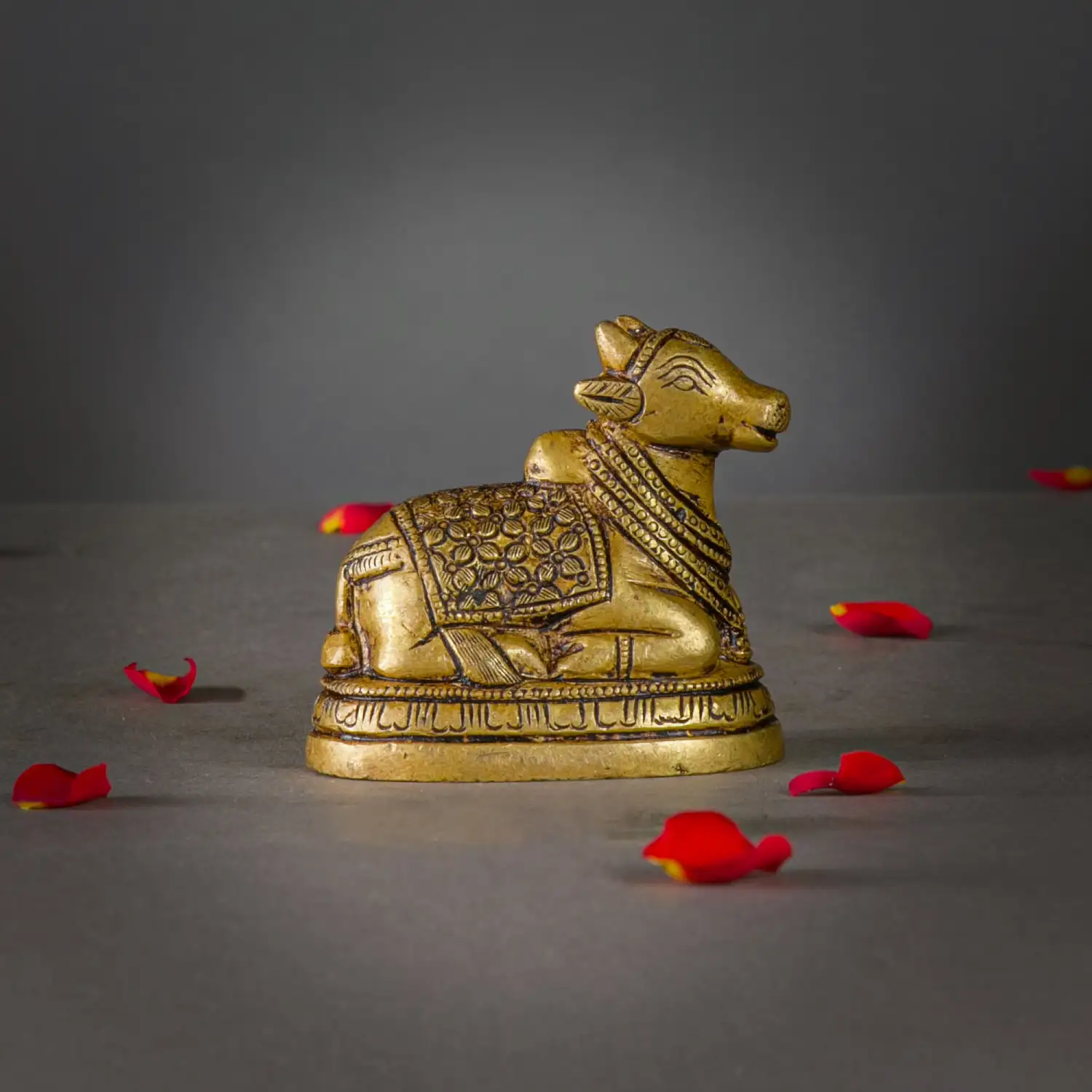 2.5 inches Brass Lord Shiva Nandhi idol - image 1