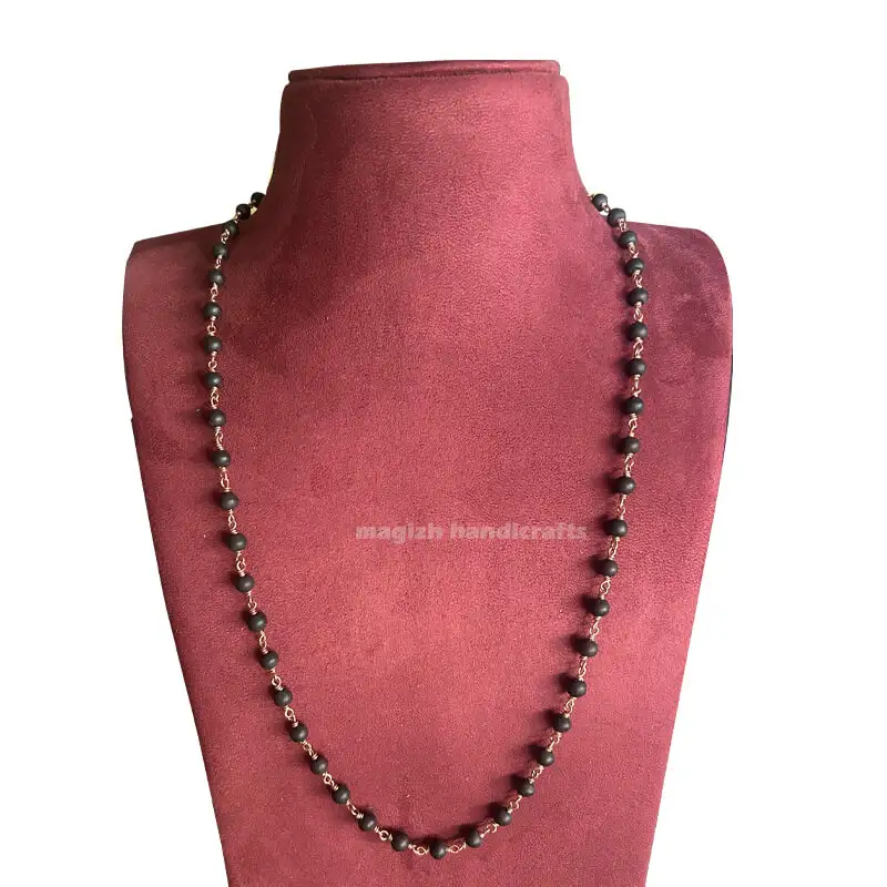 Original karungali Copper mala without capping-8mm - image 1