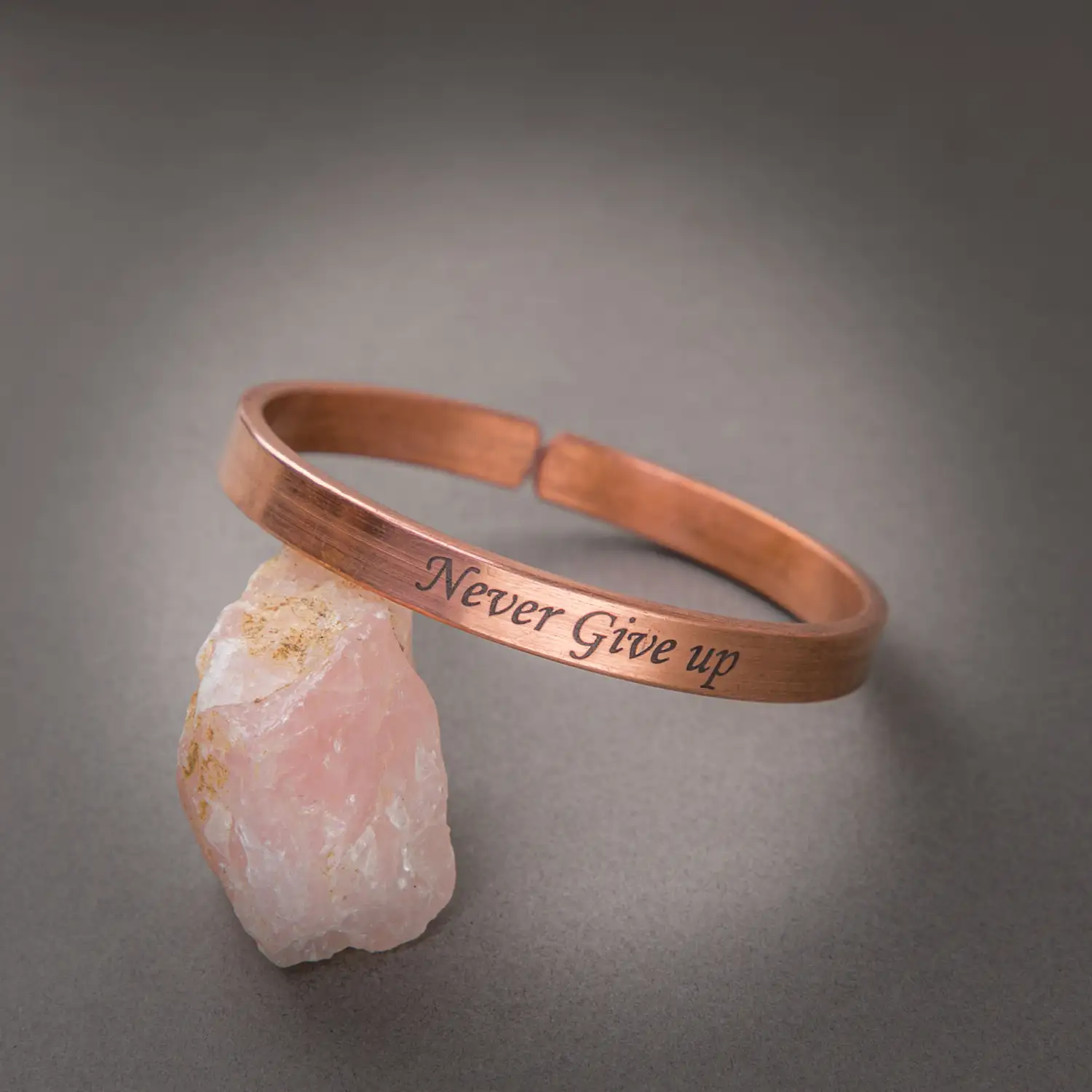 Never Give Up Pure Copper Bracelet - image 1