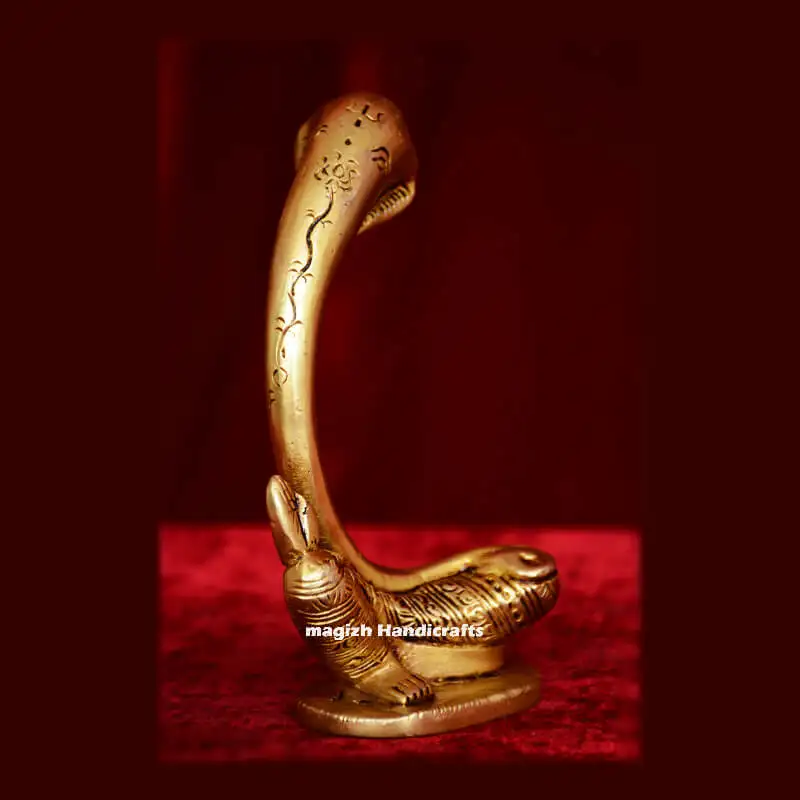 Brass Modern Ganesha side idol - image 2