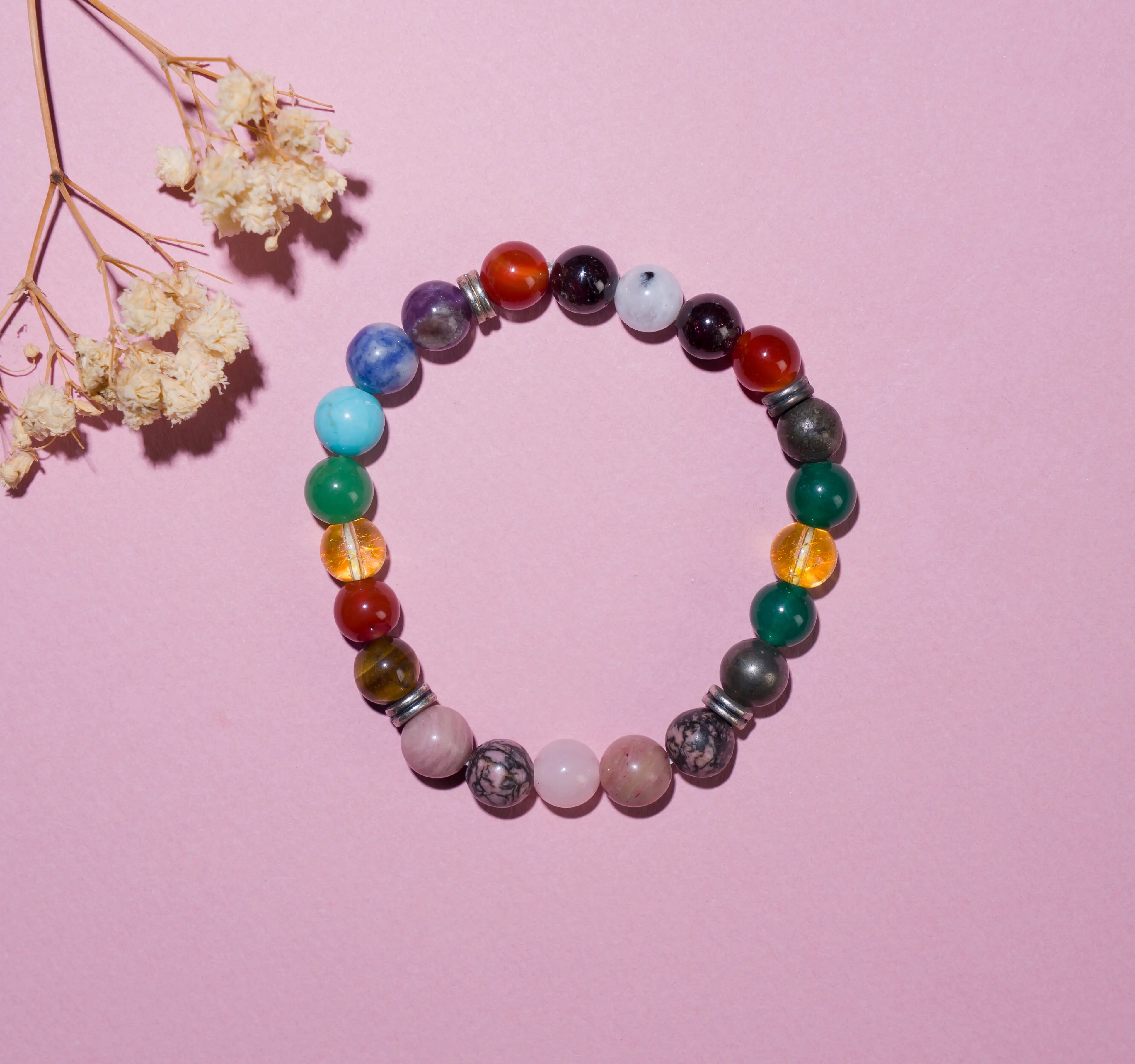 8mm all in one weight gain Crystal Bracelet - image 2