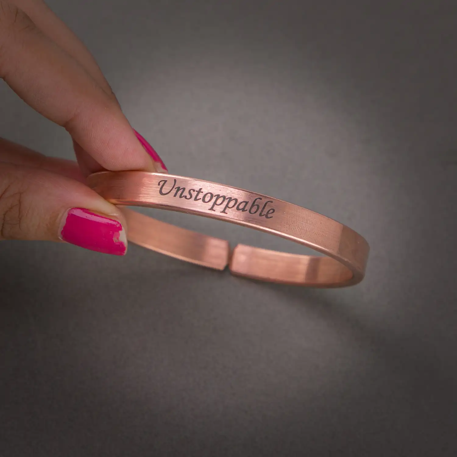 Unstoppable Pure Copper bracelet for men - 8 mm - image 2