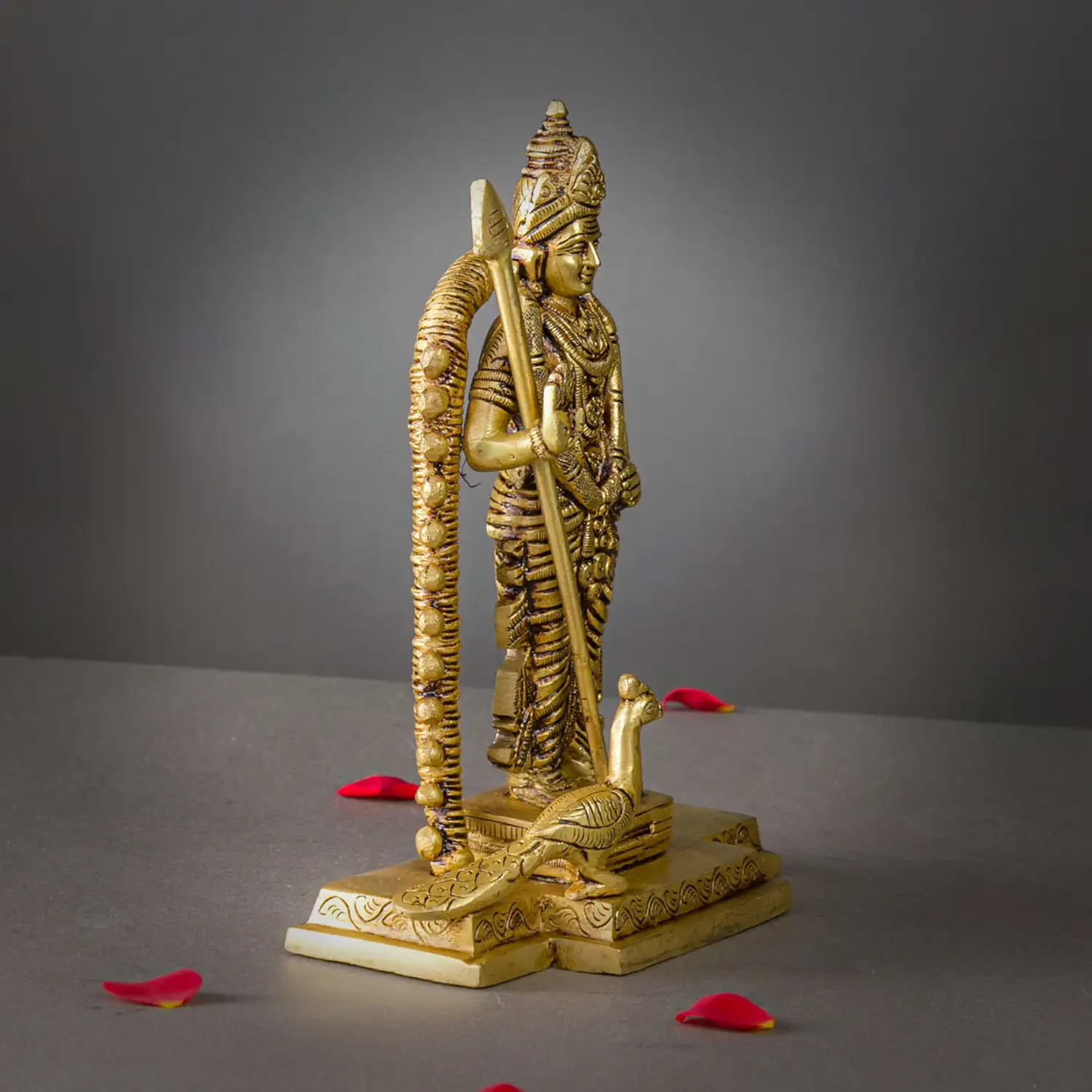 Brass Malaysia Murugan idol - 8 inches - image 2