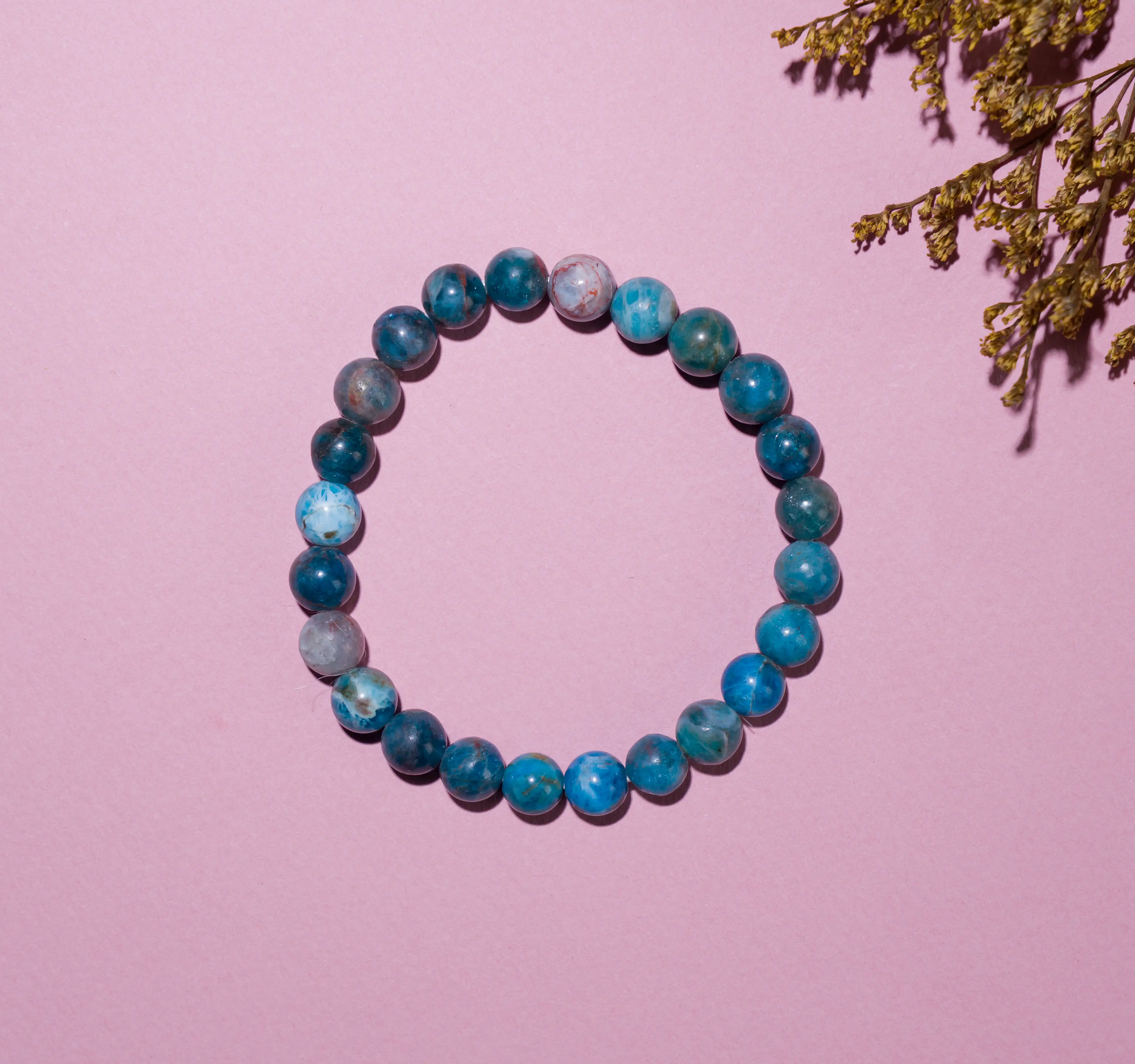 8mm Apatite crystal Stone bracelet - image 2