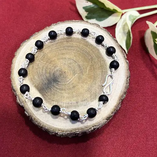 Original Silver 100% Karungali Bracelet 6mm - image 2