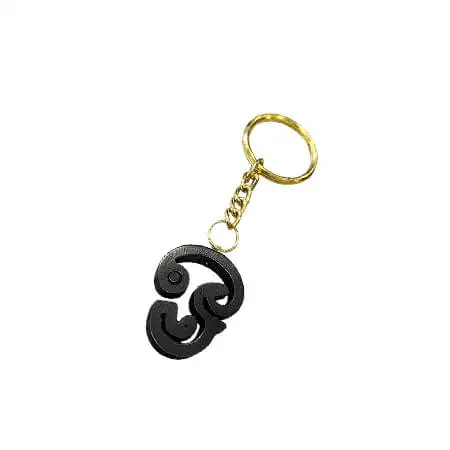 Original Karungali Ebony Wood Om Key Chain - image 1