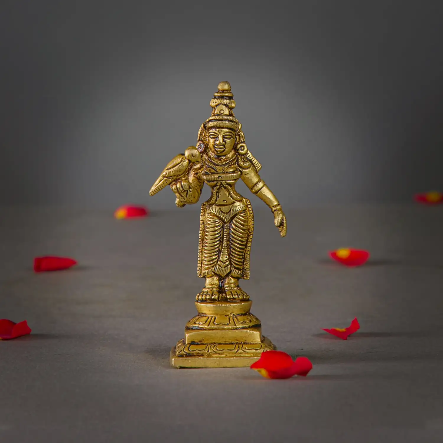 3.5 inches Madurai Meenakshi amman idol - image 1