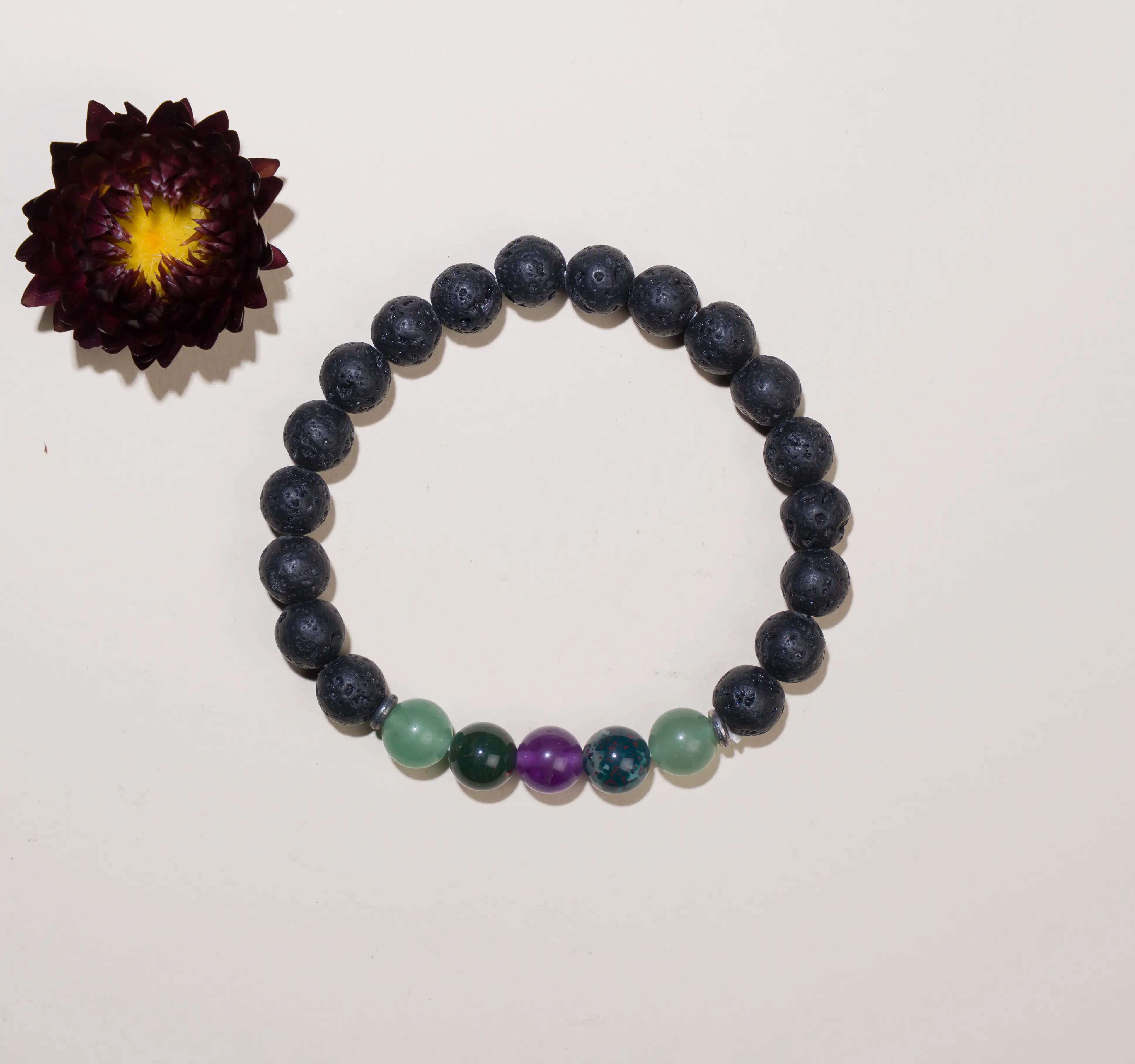 8mm Lava Crystal Bracelet to overcome Blood Pressure - image 2