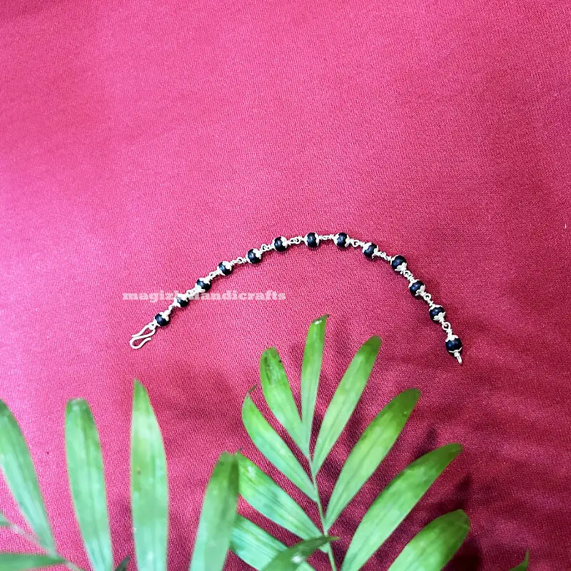 Original karungali Pure Silver cup Bracelet-6mm - image 2