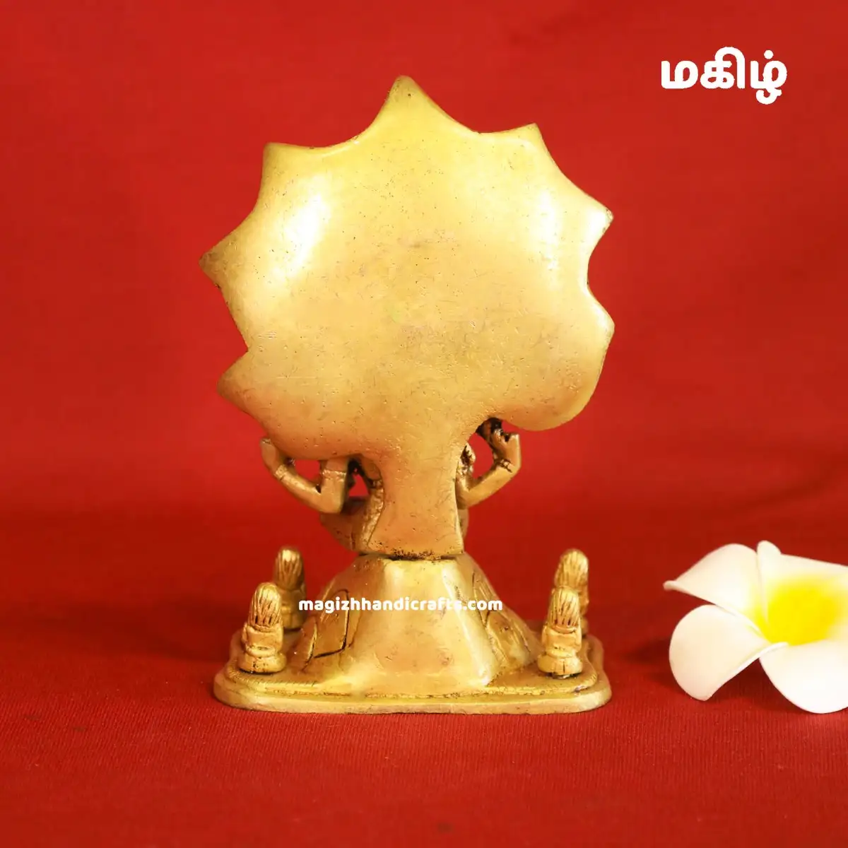 Brass Dakshinamurti idol - 6 inches - image 2