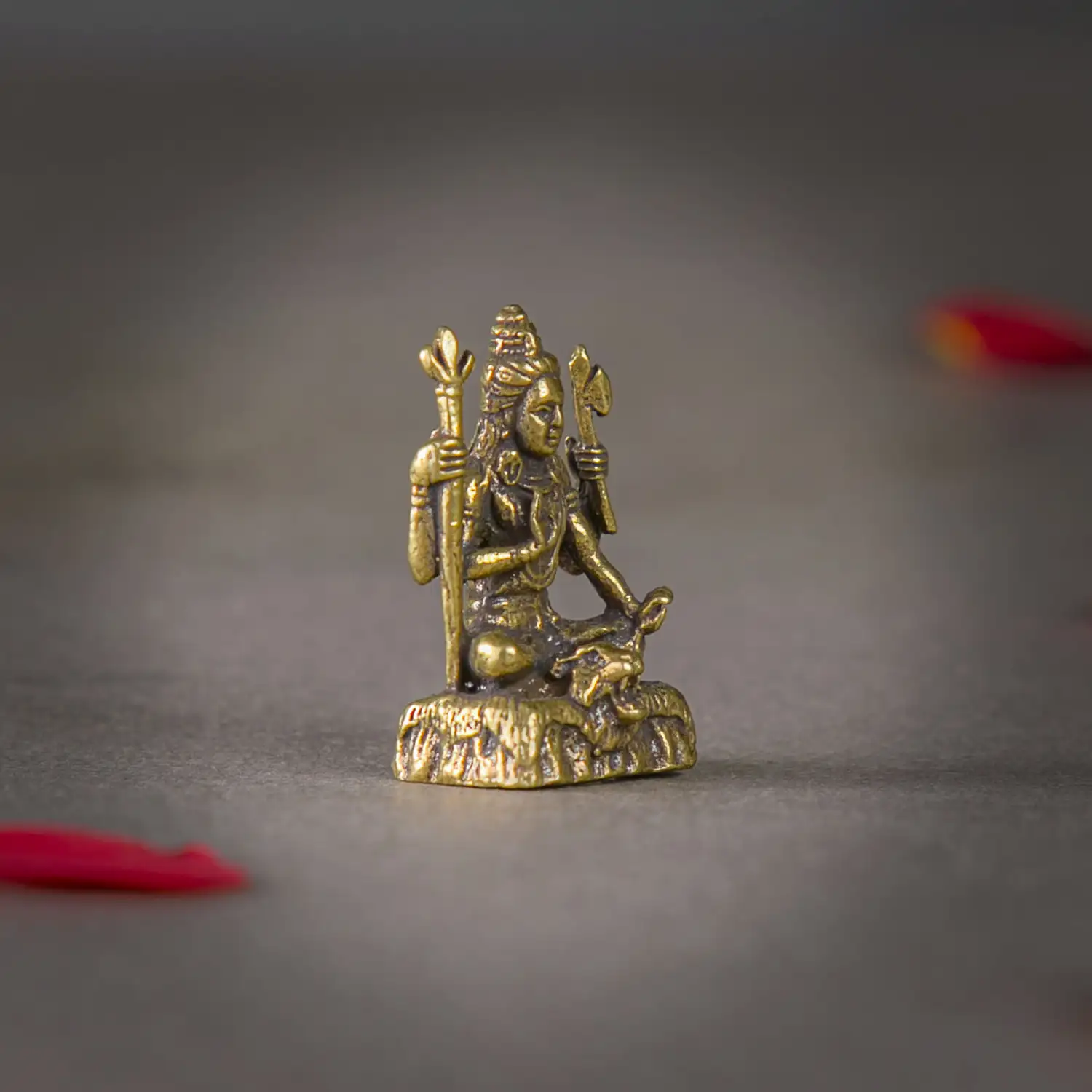 1 Inch Premium Brass Sitting Shiva Figurine - image 2