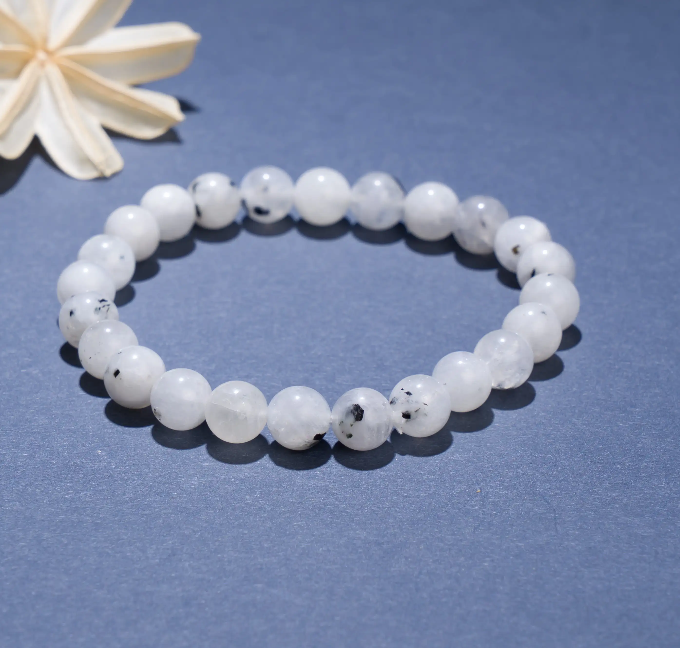8mm Moonstone Crystal Bracelet - image 1
