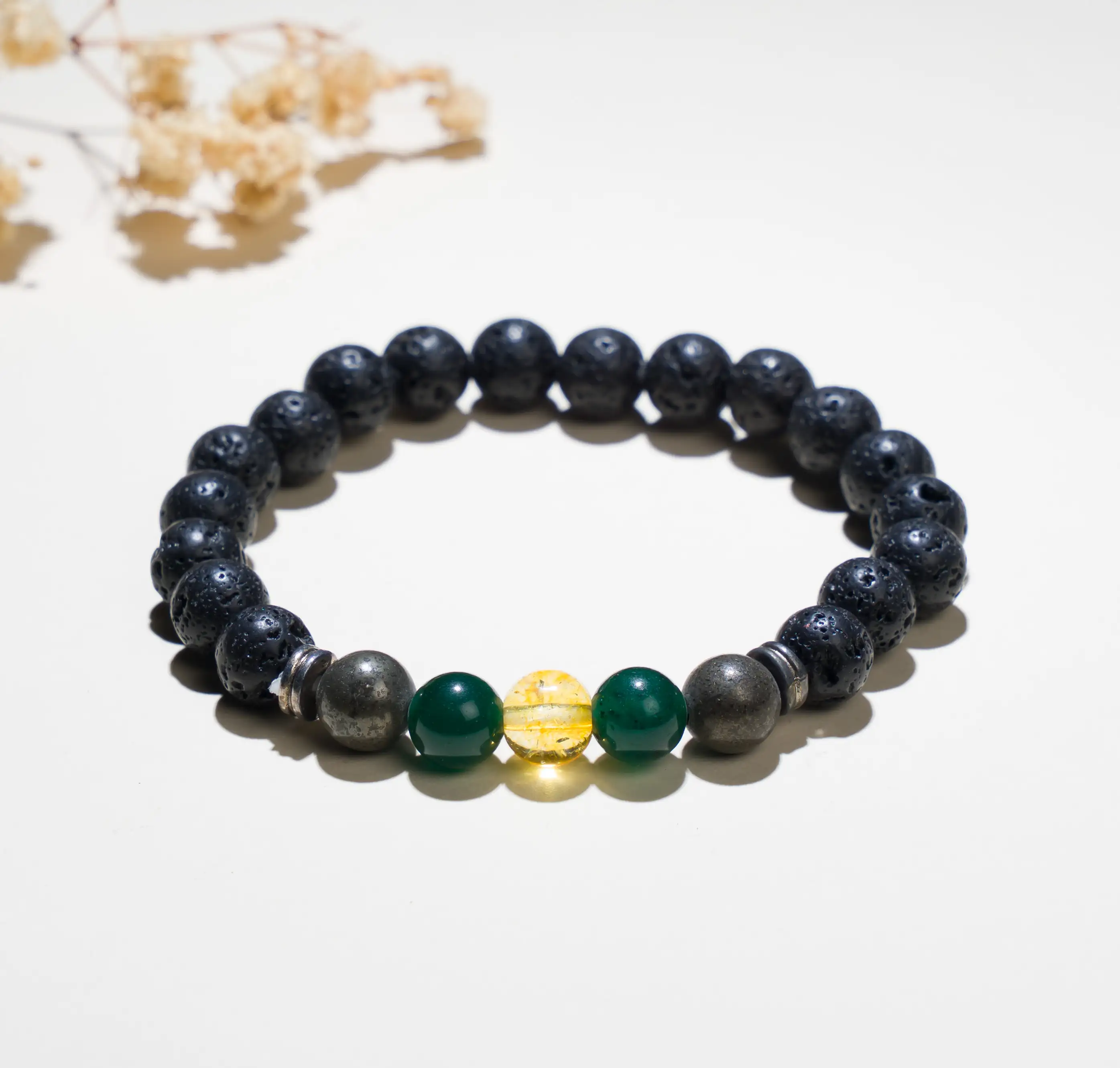 8mm Money Magnet Lava Crystal Bracelet - image 1