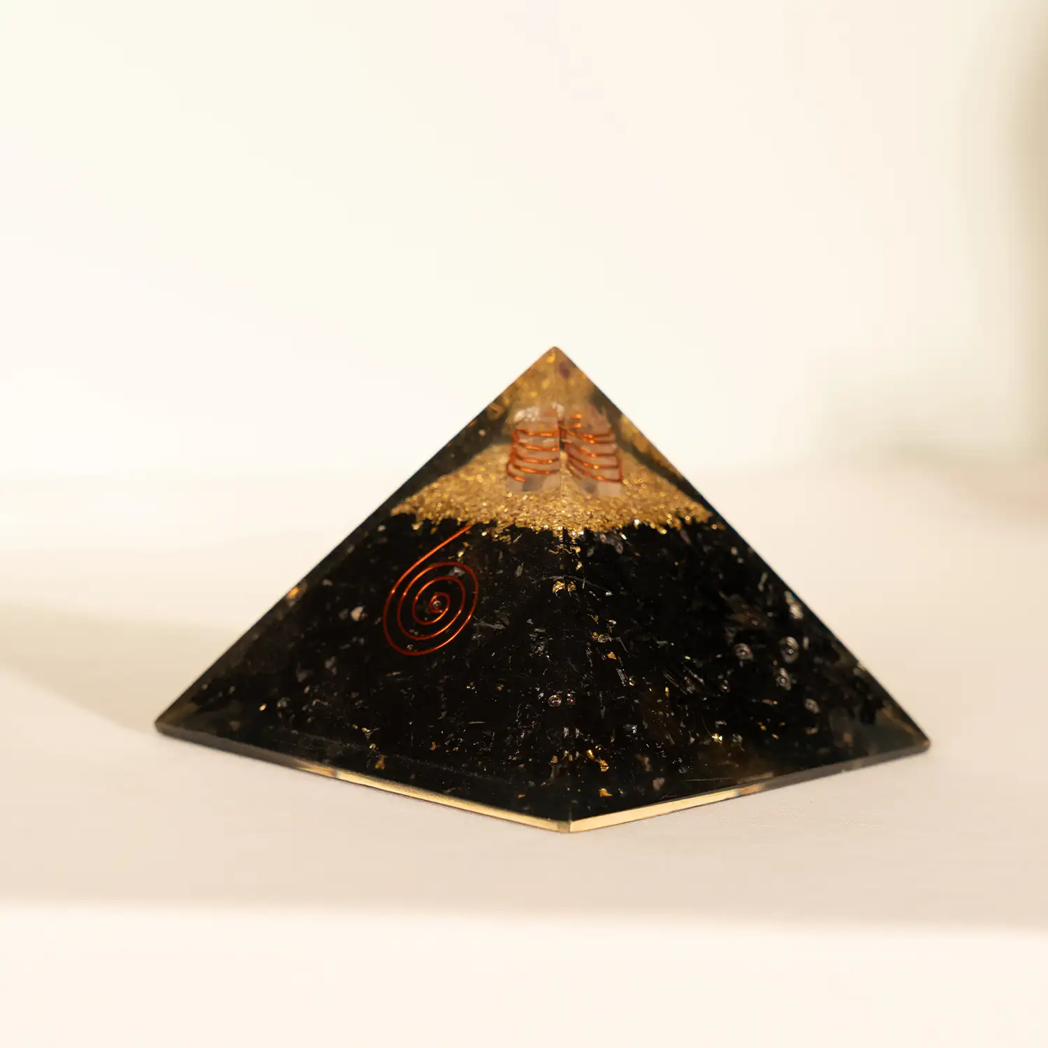 Black Tourmaline Crystal stone Pyramid - image 1