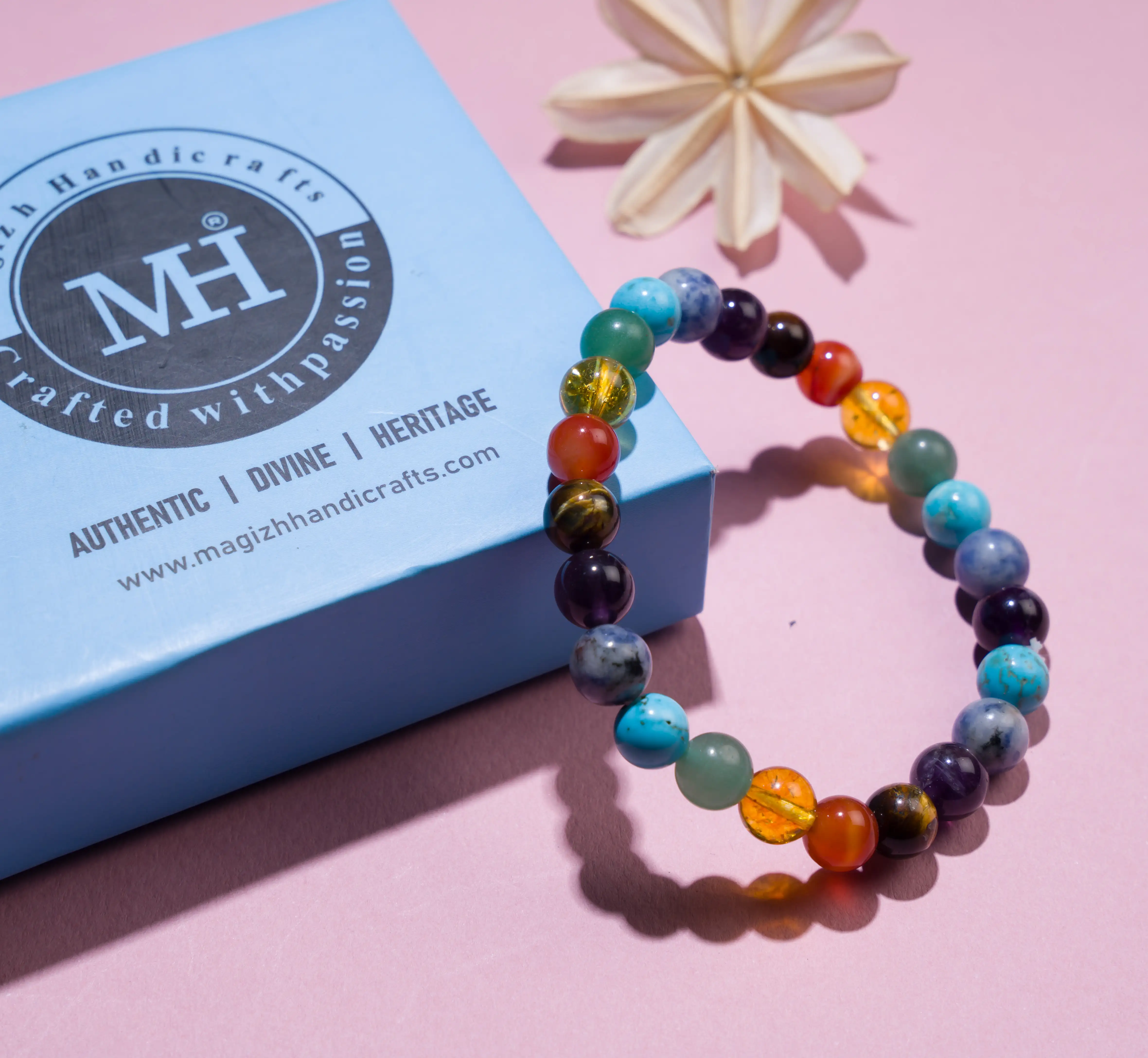 7 Chakra Crystal Healing Bracelet (8mm) - image 2