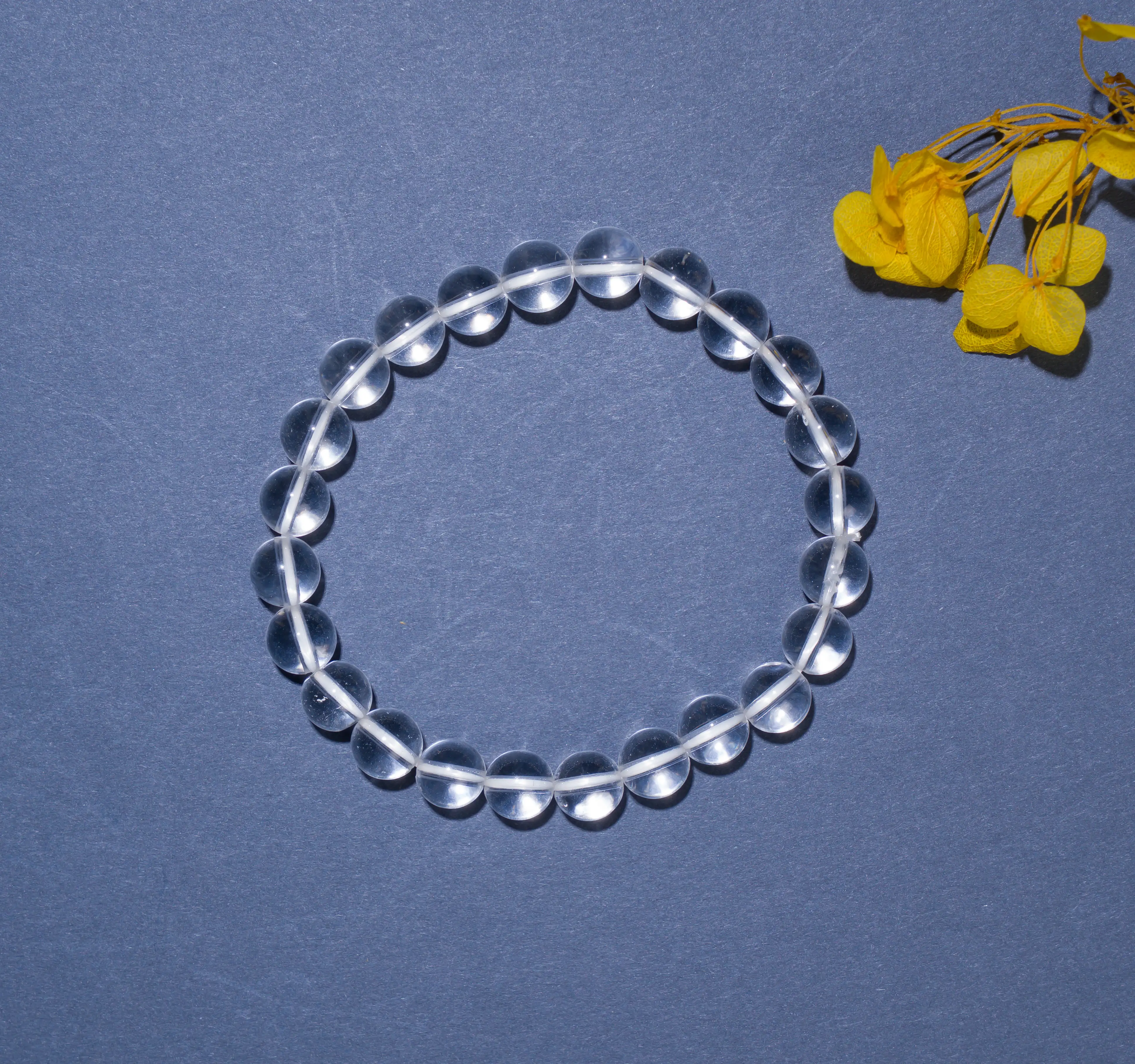 Divine Spadigam Crystal Bracelet - 8mm Beaded Elegance - image 2