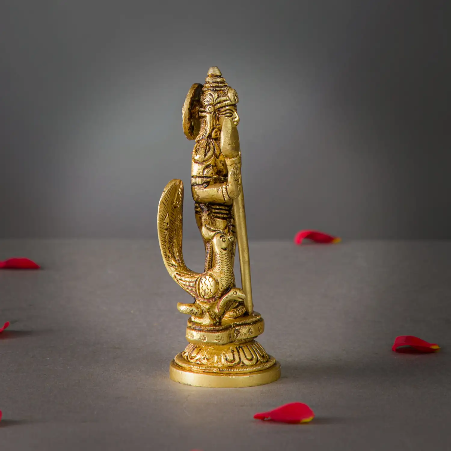 Brass Murugan Malaysia Murugan idol - 8 inches - image 2