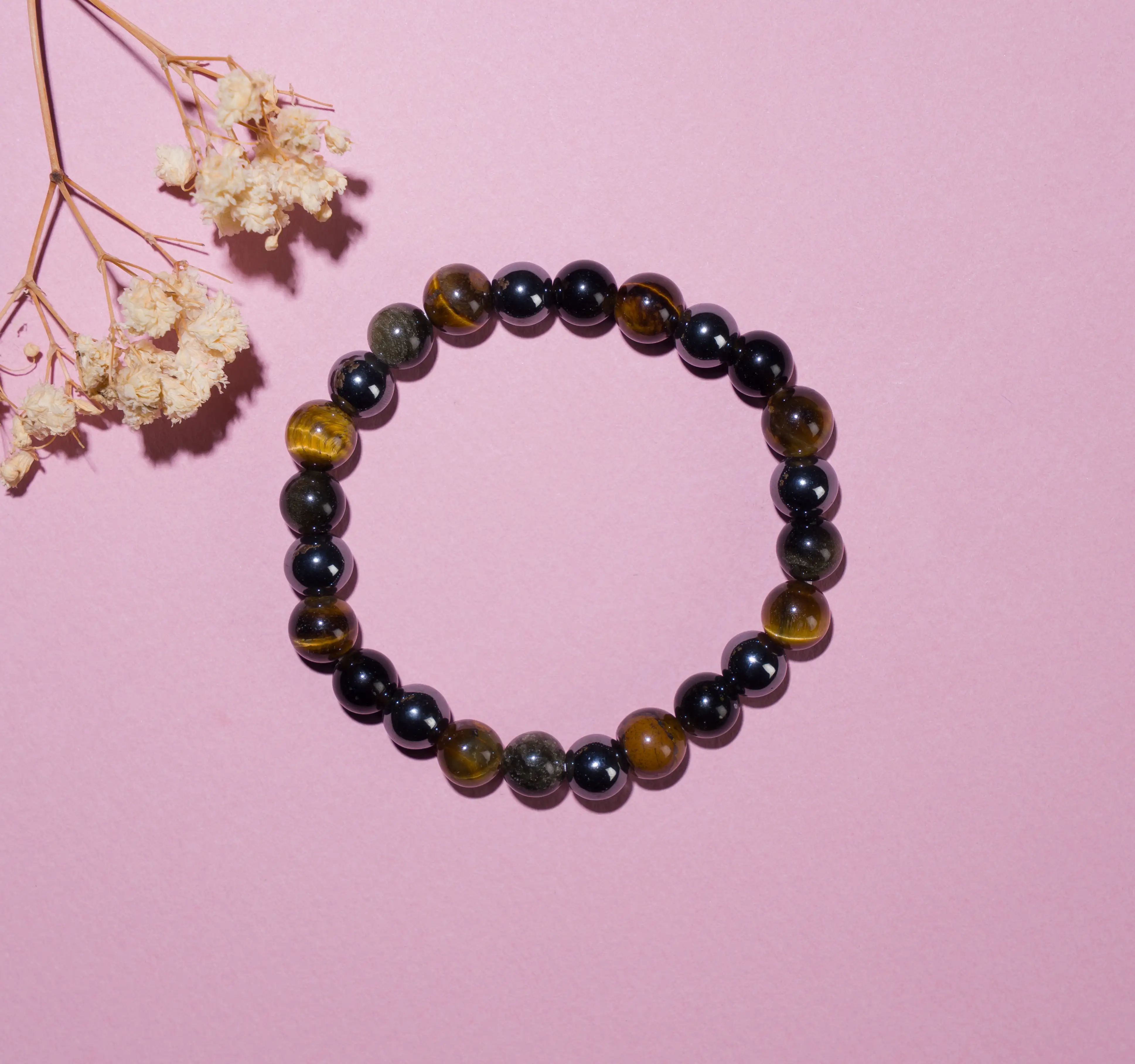 8mm Triple Protection Crystal stone Bracelet - image 2