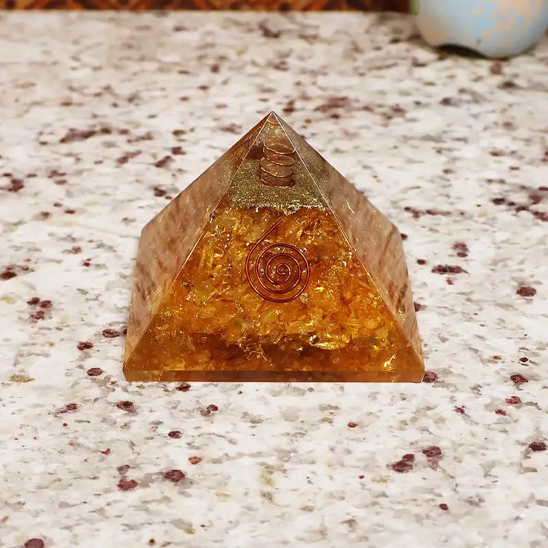 3 inches Citrine Crystal Pyramid - image 2