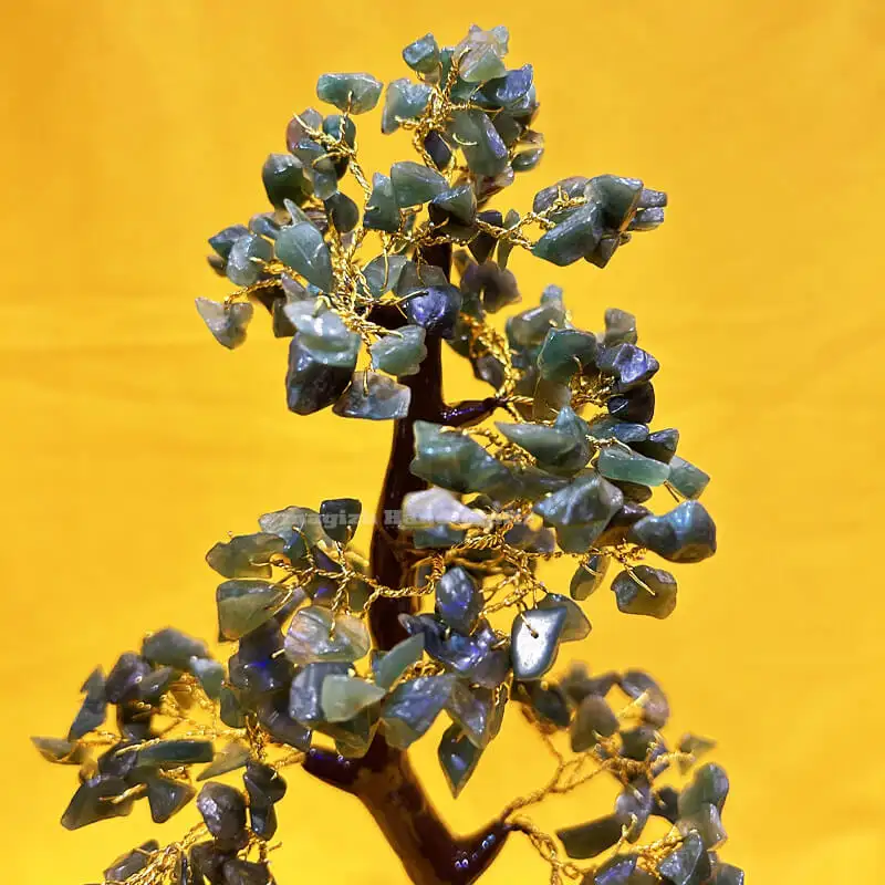 Green Jade crystal stone tree for Good luck - image 1