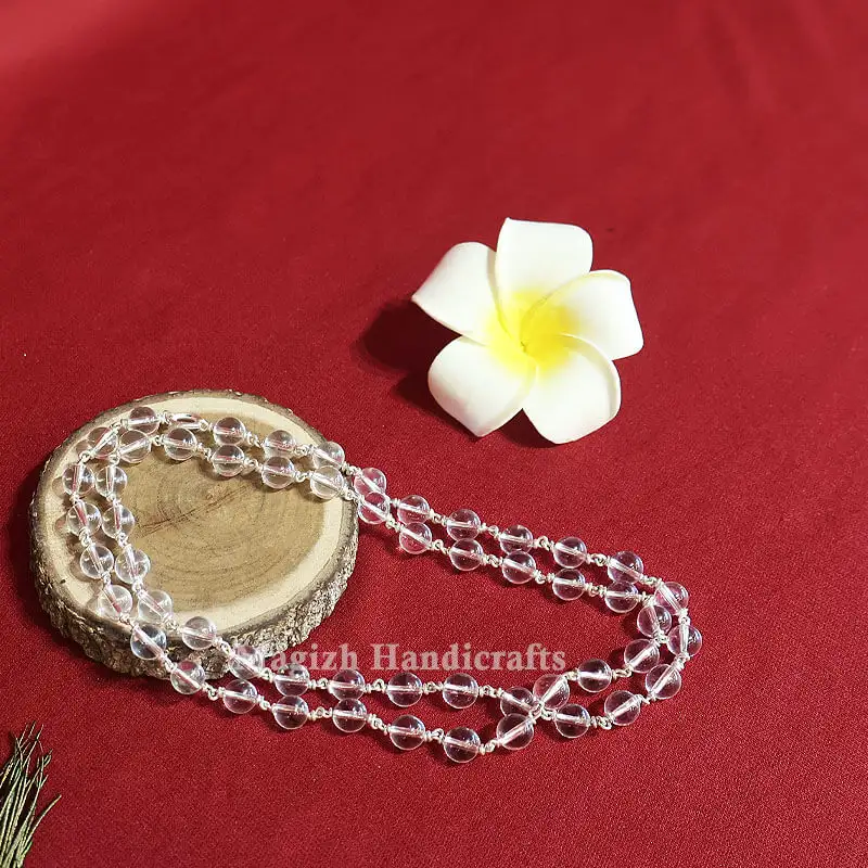 8mm Spadigam mala with silver 54 beads - image 2