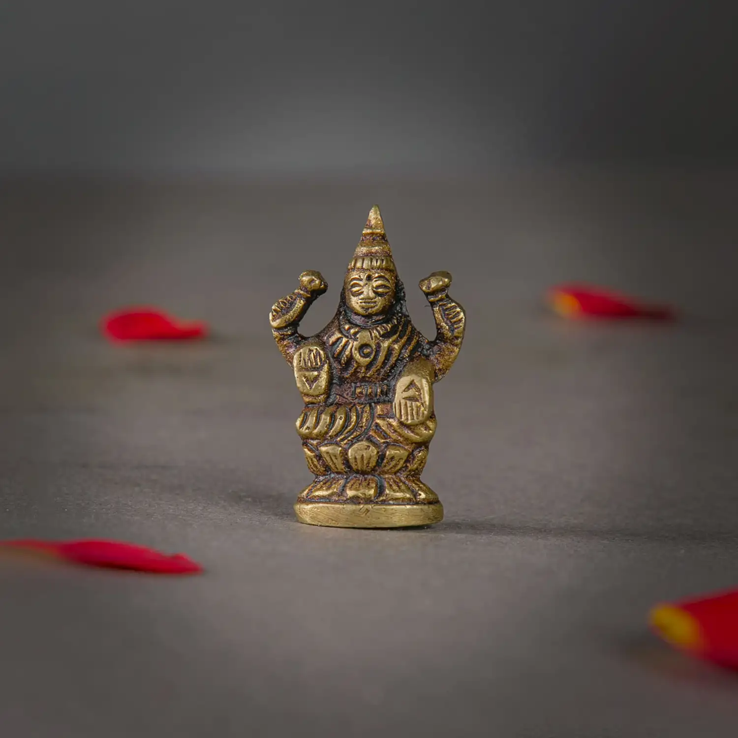 1.5 inches Brass Lakshmi miniature idol SC - image 1