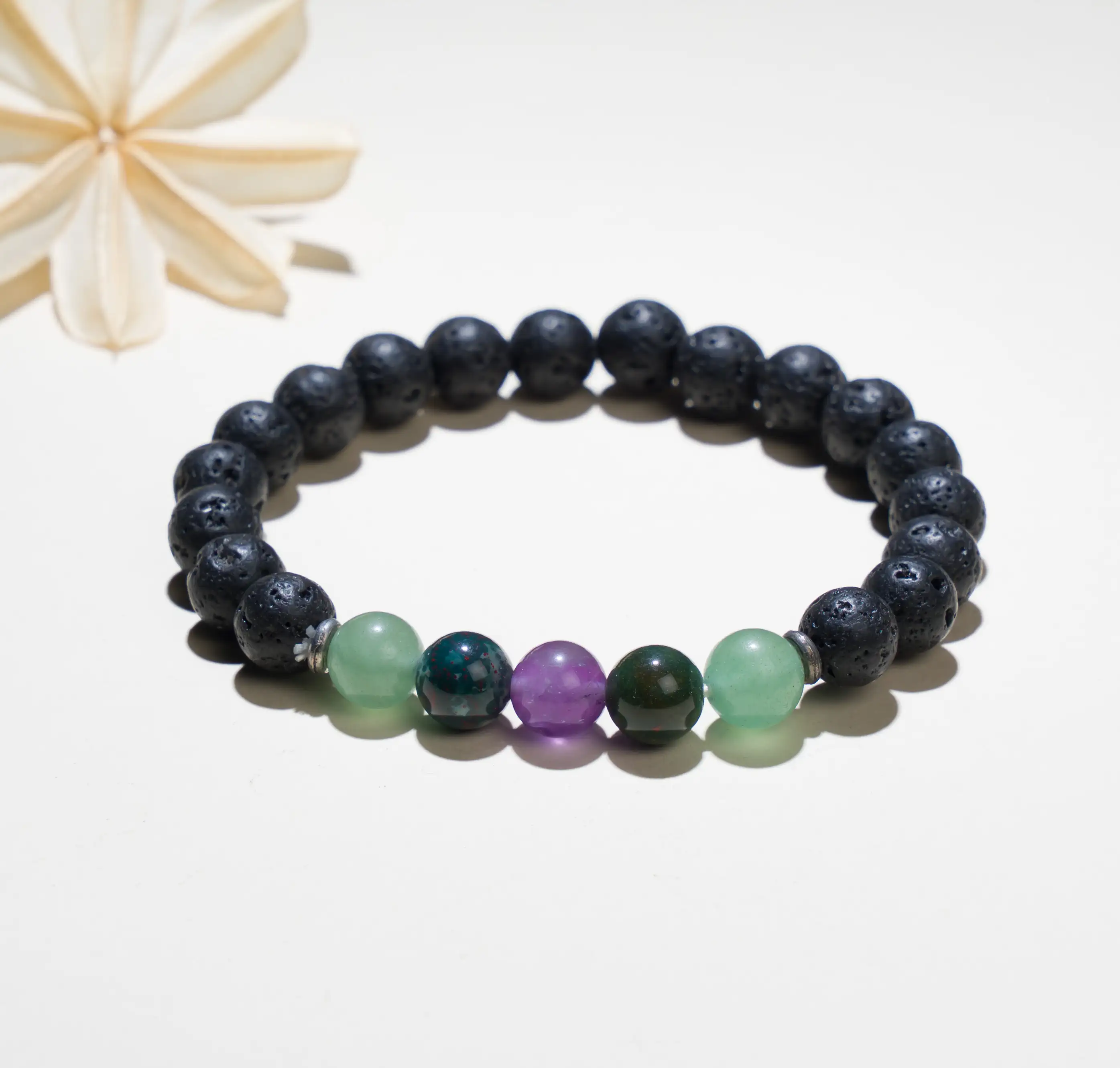 8mm Lava Crystal Bracelet to overcome Blood Pressure - image 1