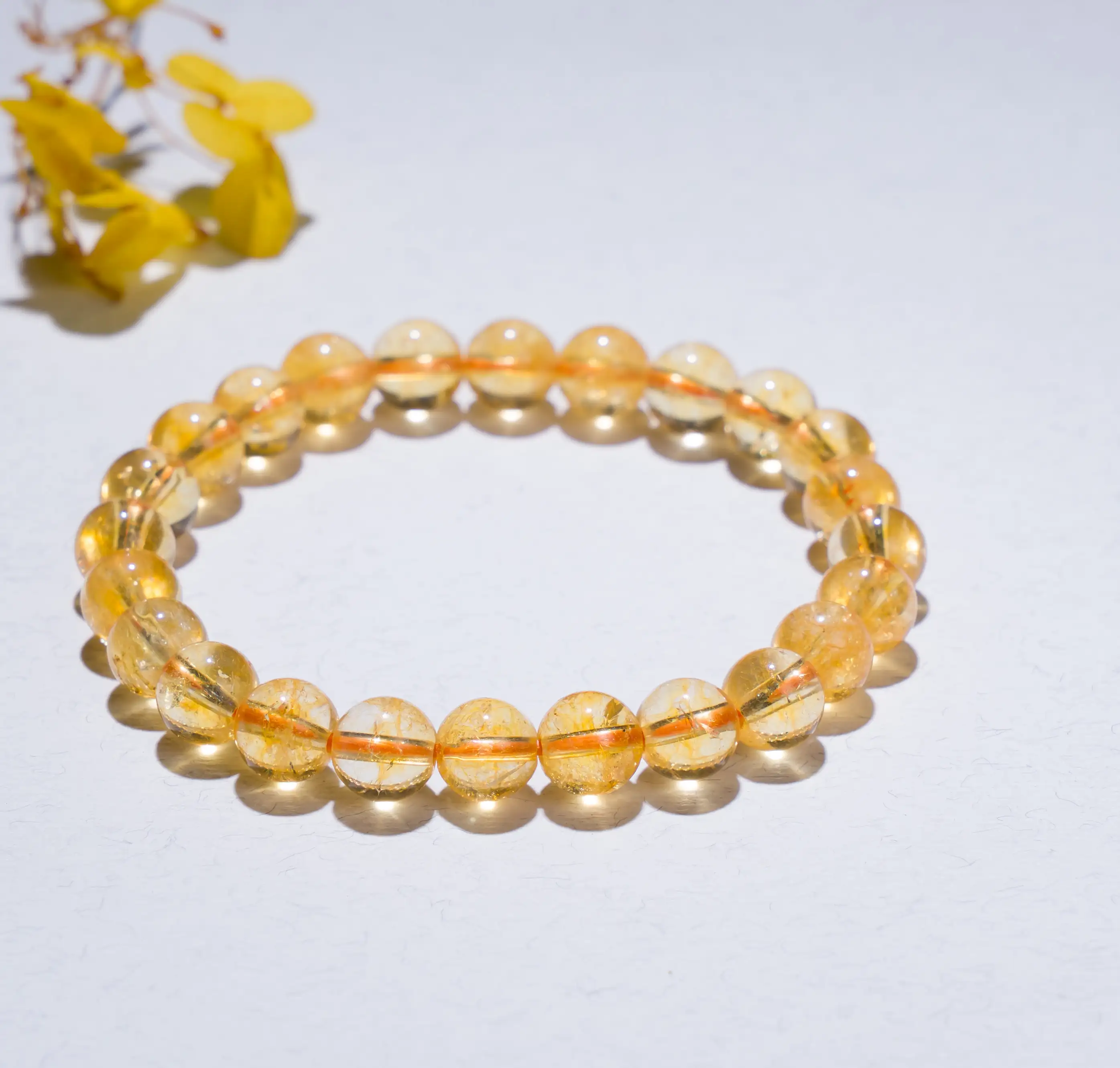 Money Magnet Citrine Crystal Bracelet (8 mm) - image 1