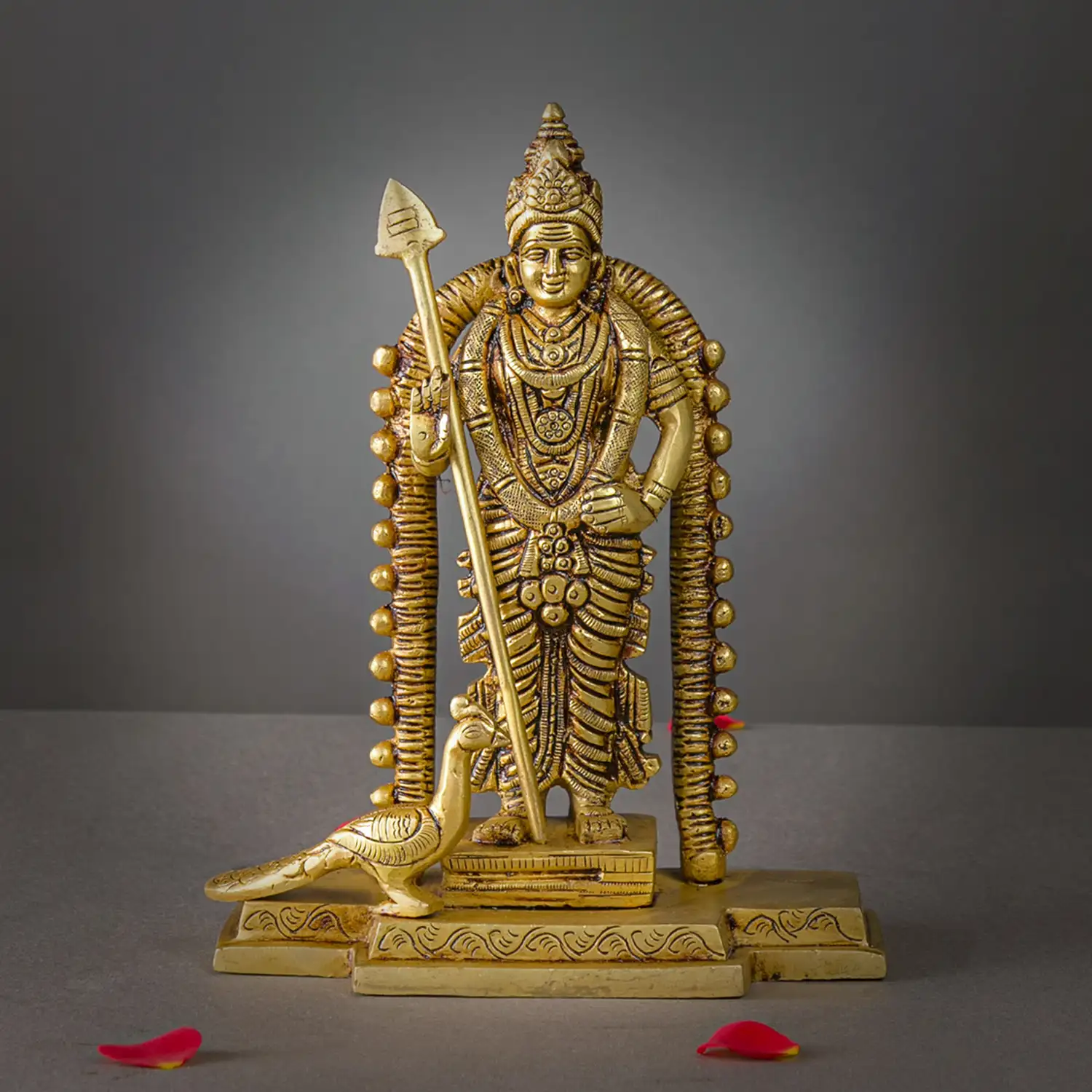 Brass Malaysia Murugan idol - 8 inches - image 1