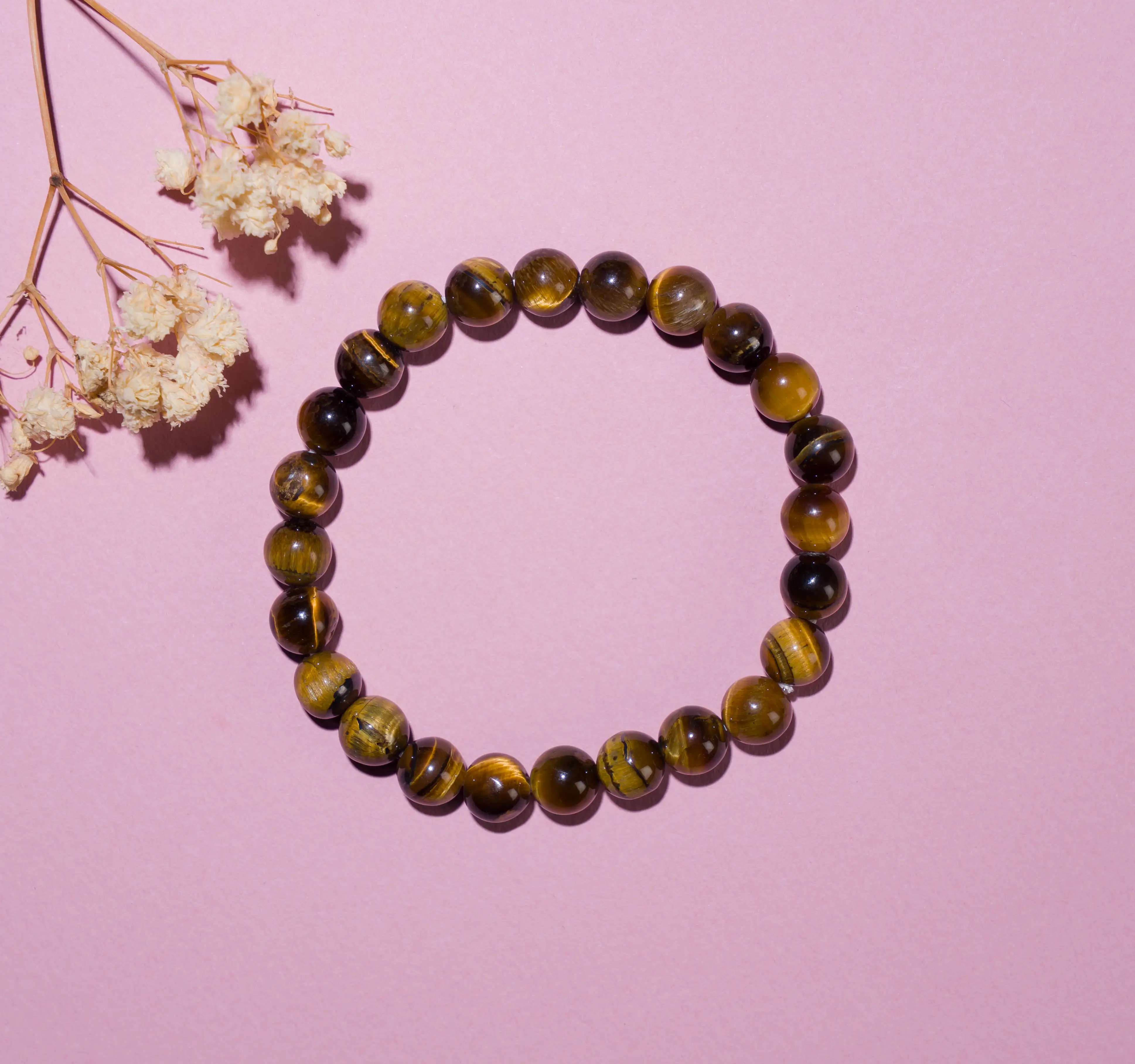 8mm Tiger Eye Crystal Bracelet - image 2