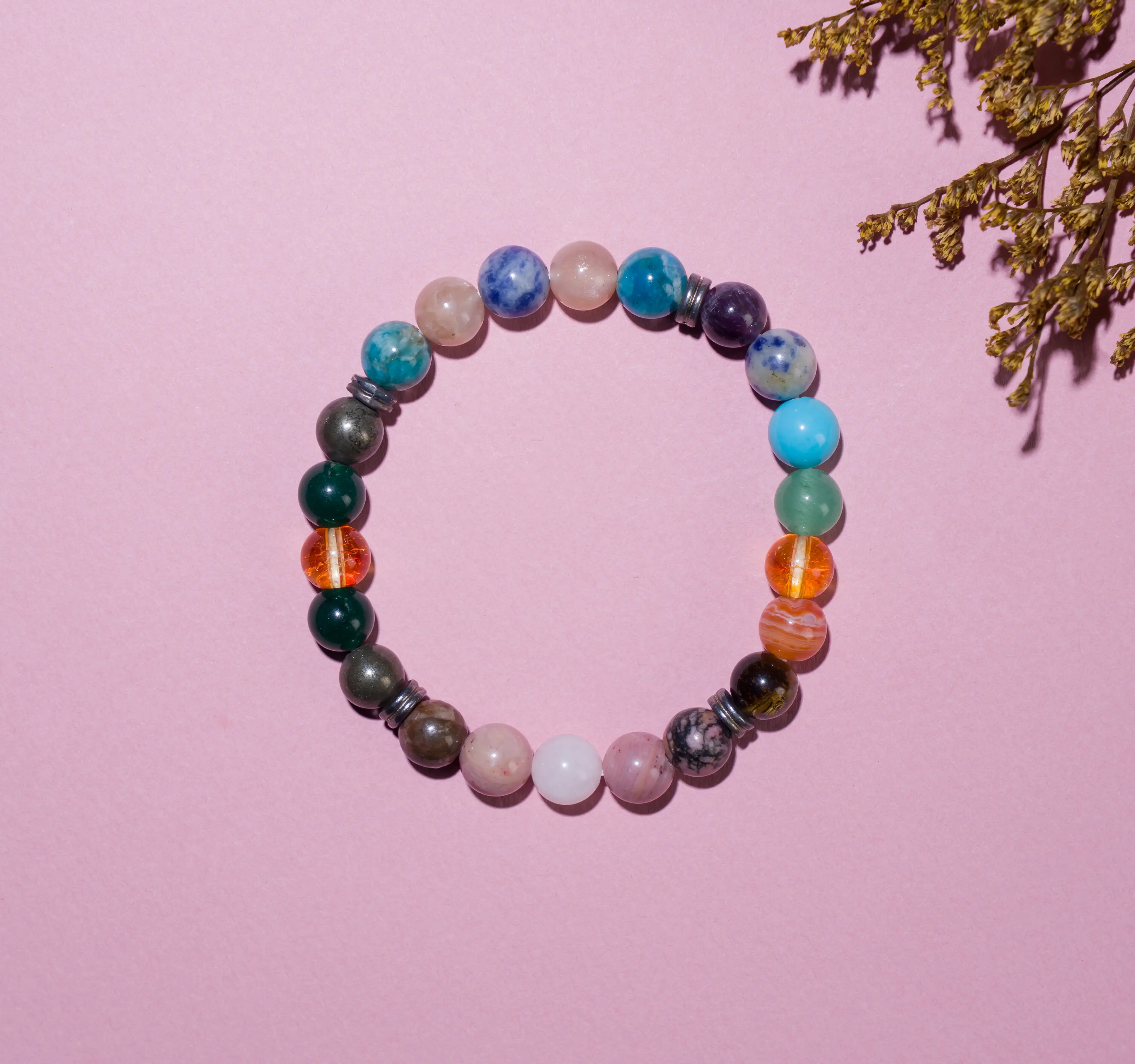 8mm All in one Healing crystal Bracelet - image 2