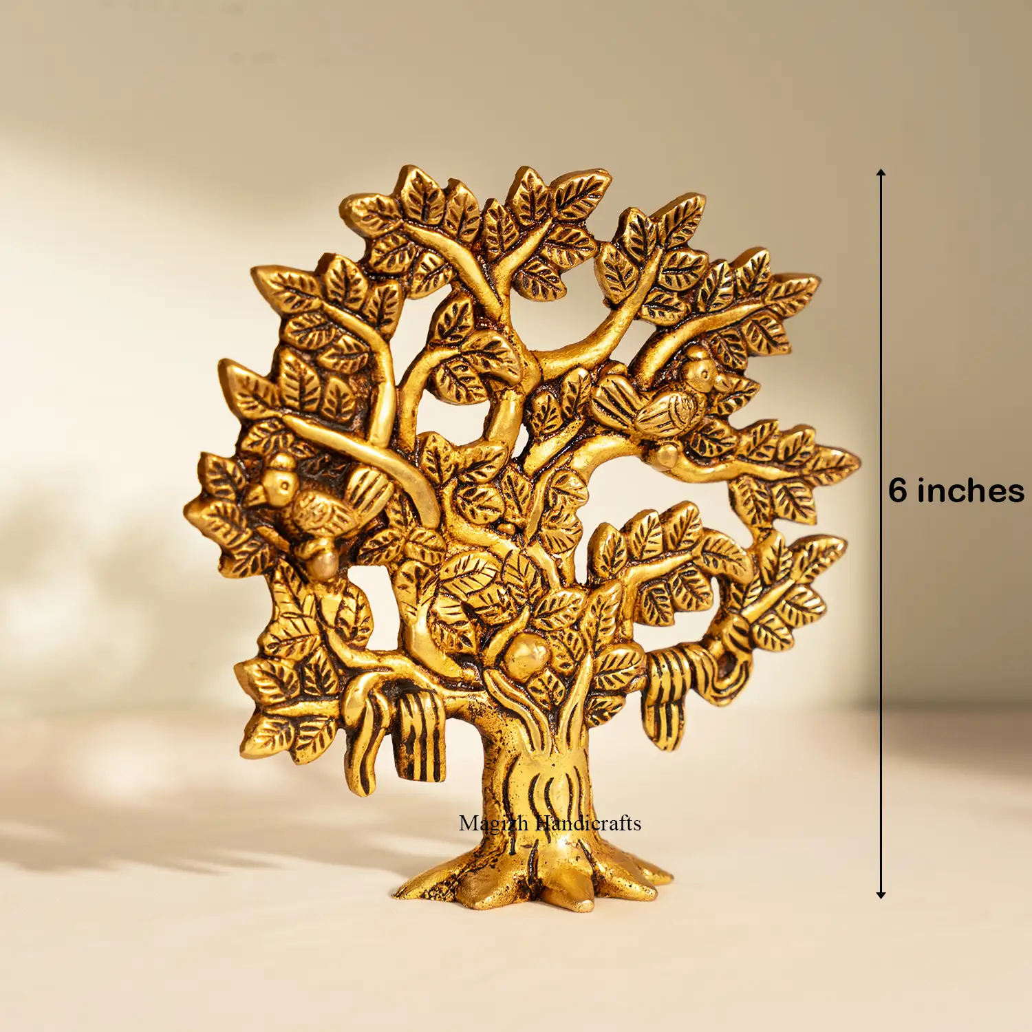 6 Inch Brass Kalpavriksha Tree of Life table top - image 2