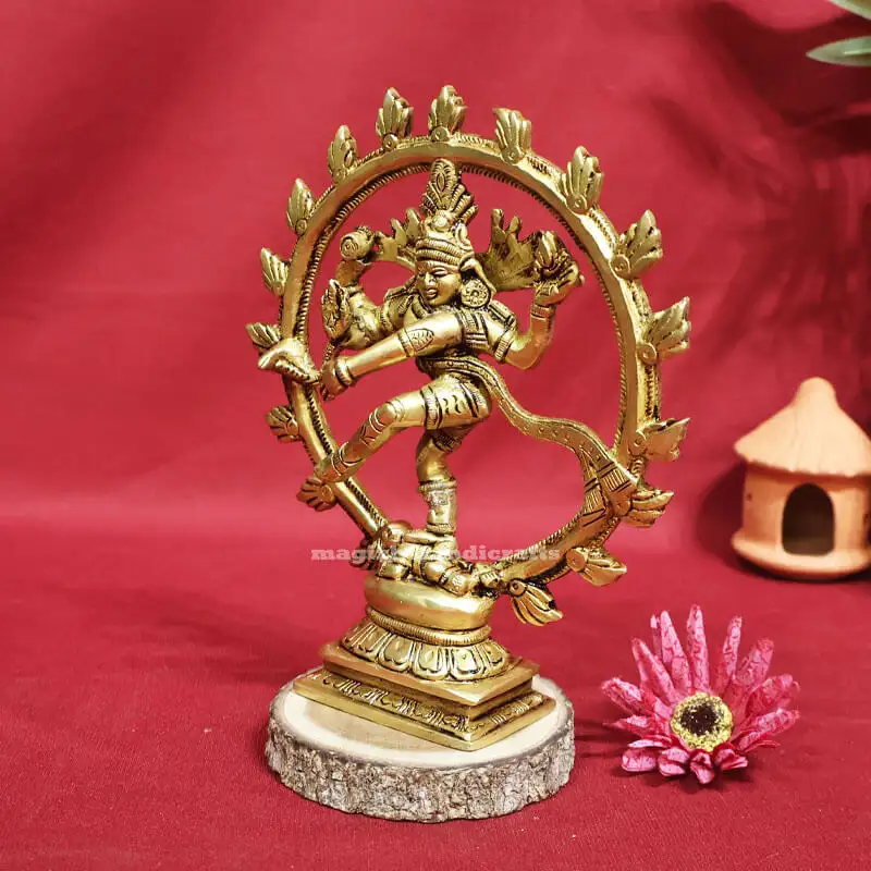 6.5 inches Brass Lord Natrajar Idol - image 2