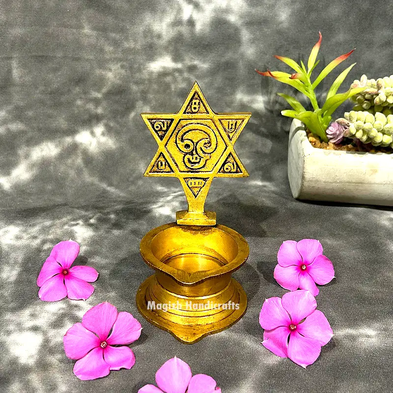 Brass Star Om Saravana bava vilakku - image 1