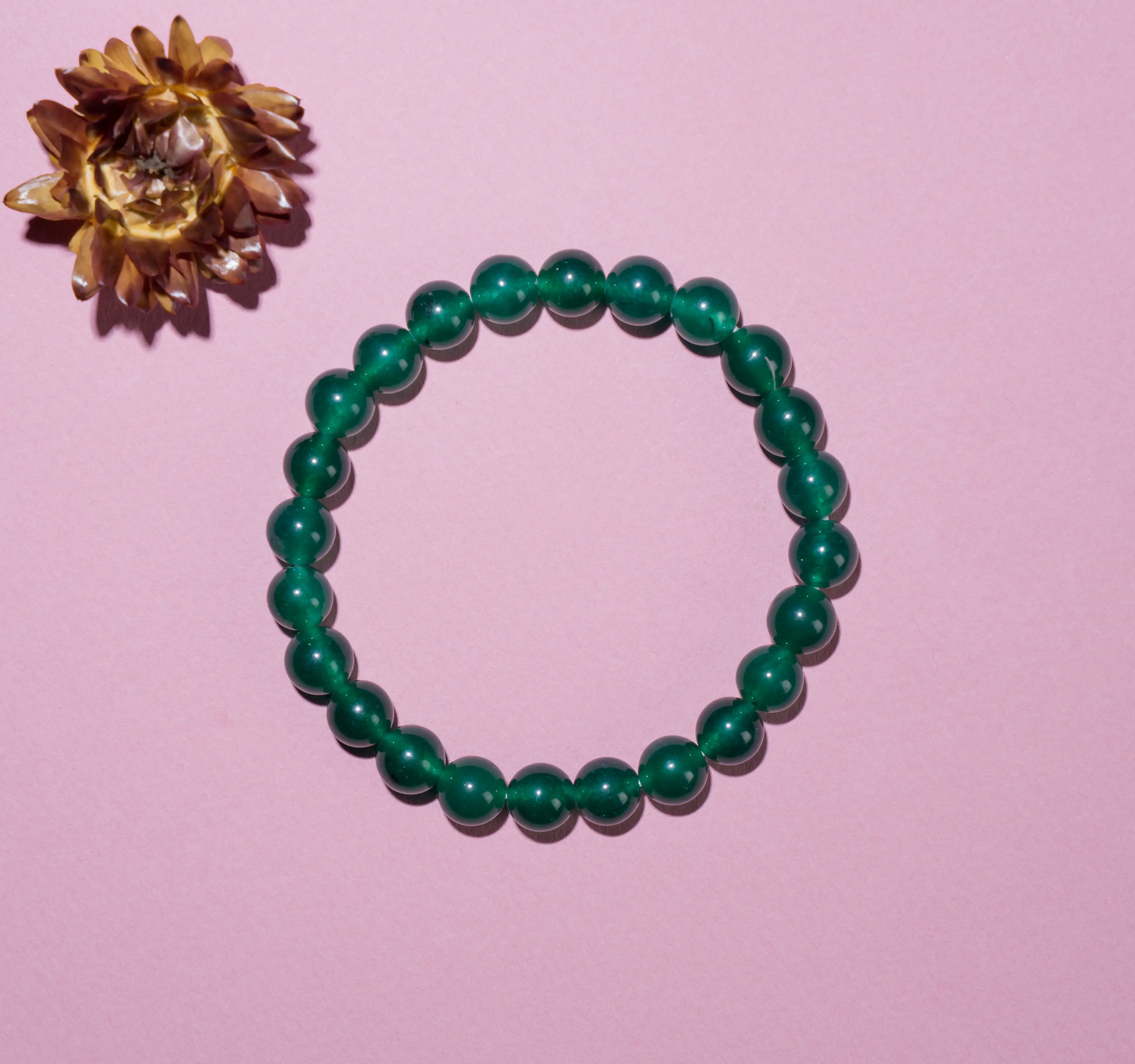 Green Jade crystal Bracelet 8mm - image 2