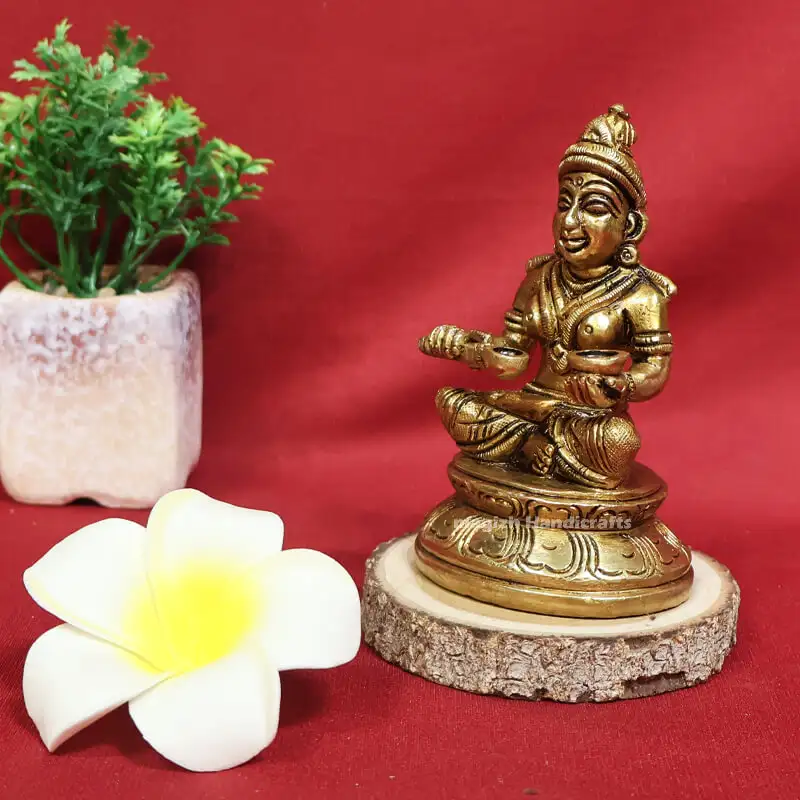 Brass Annapoorni One hand spoon 4 inches - image 2