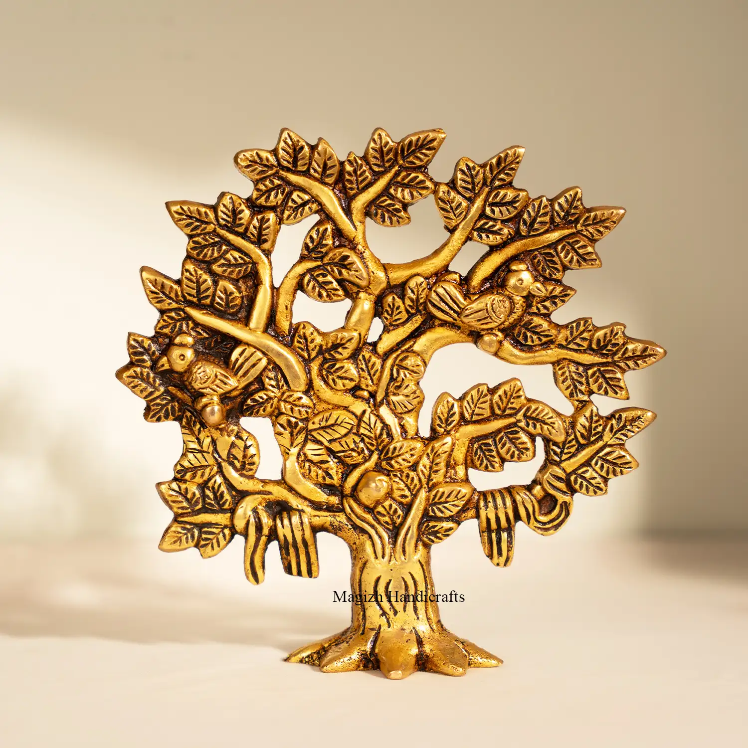 6 Inch Brass Kalpavriksha Tree of Life table top - image 1