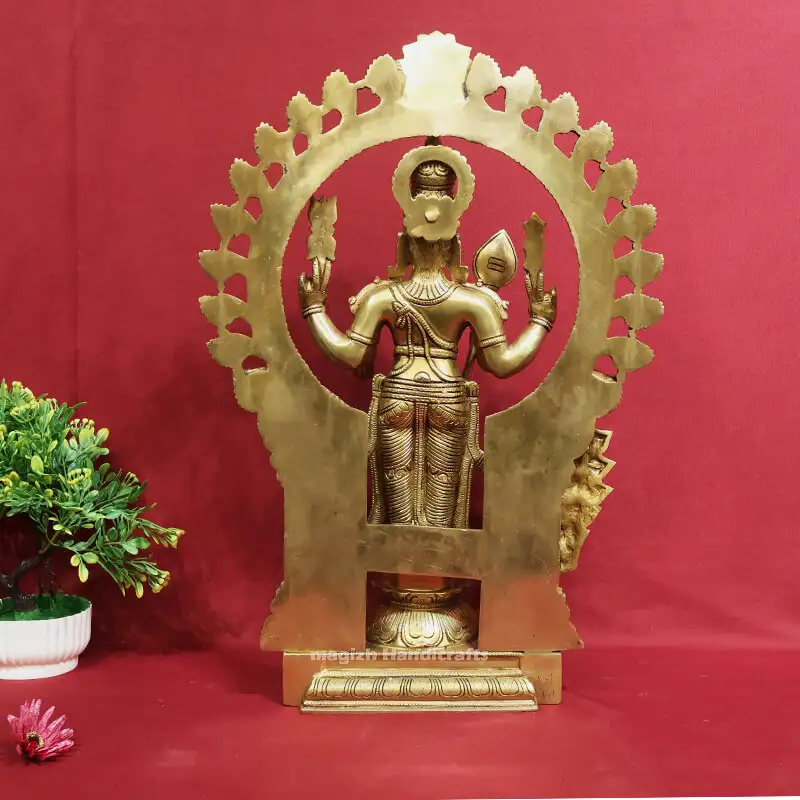 22 inches Brass Frame Murugan Idol SC - image 2