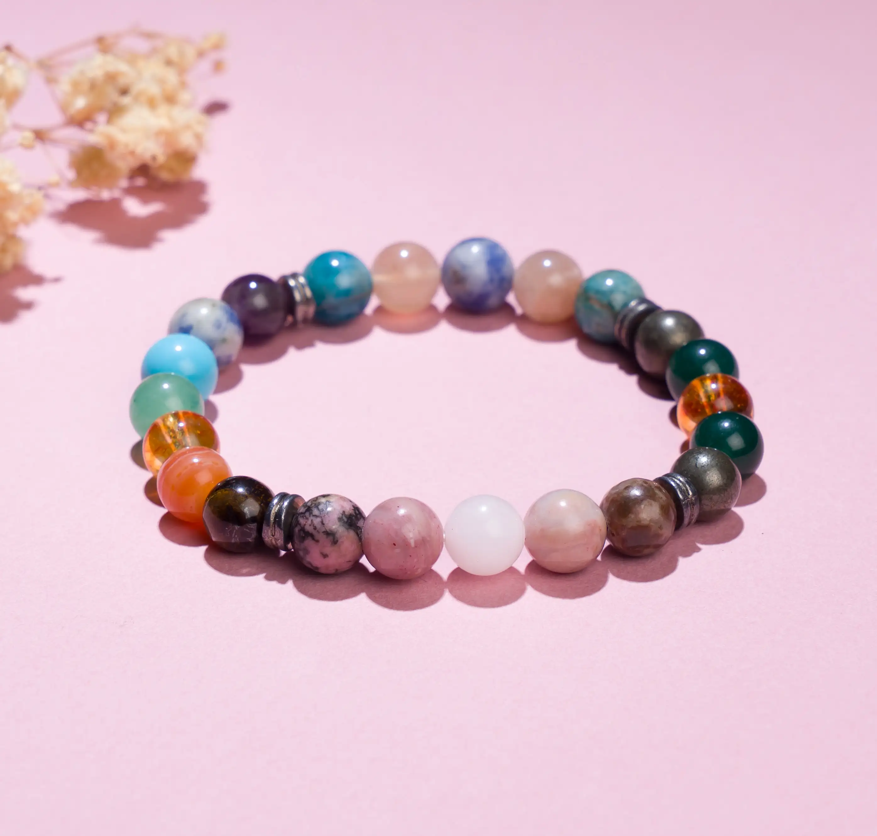 8mm All in one Healing crystal Bracelet - image 1