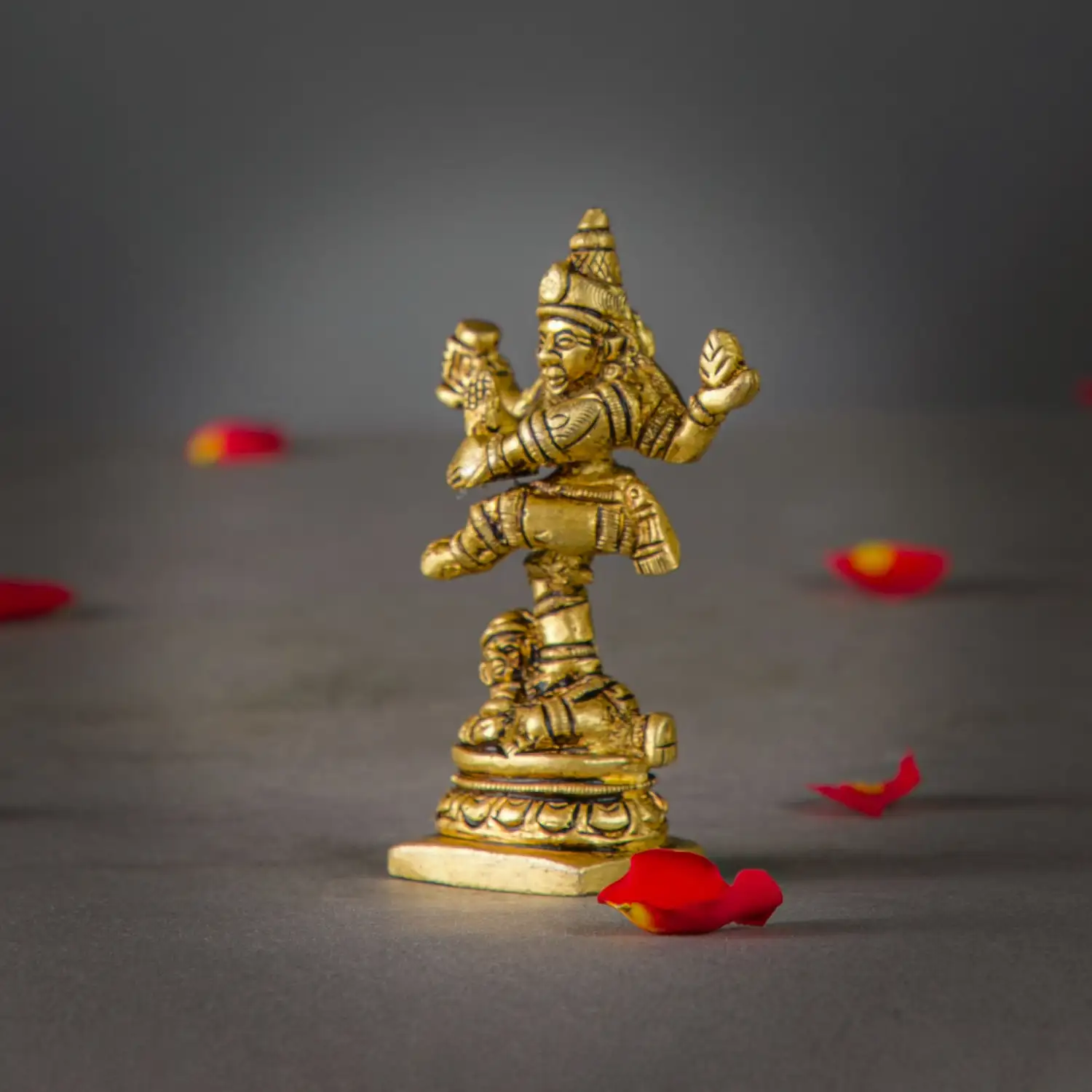 3 inches mini Brass Lord Shiva Natraja idol - image 2