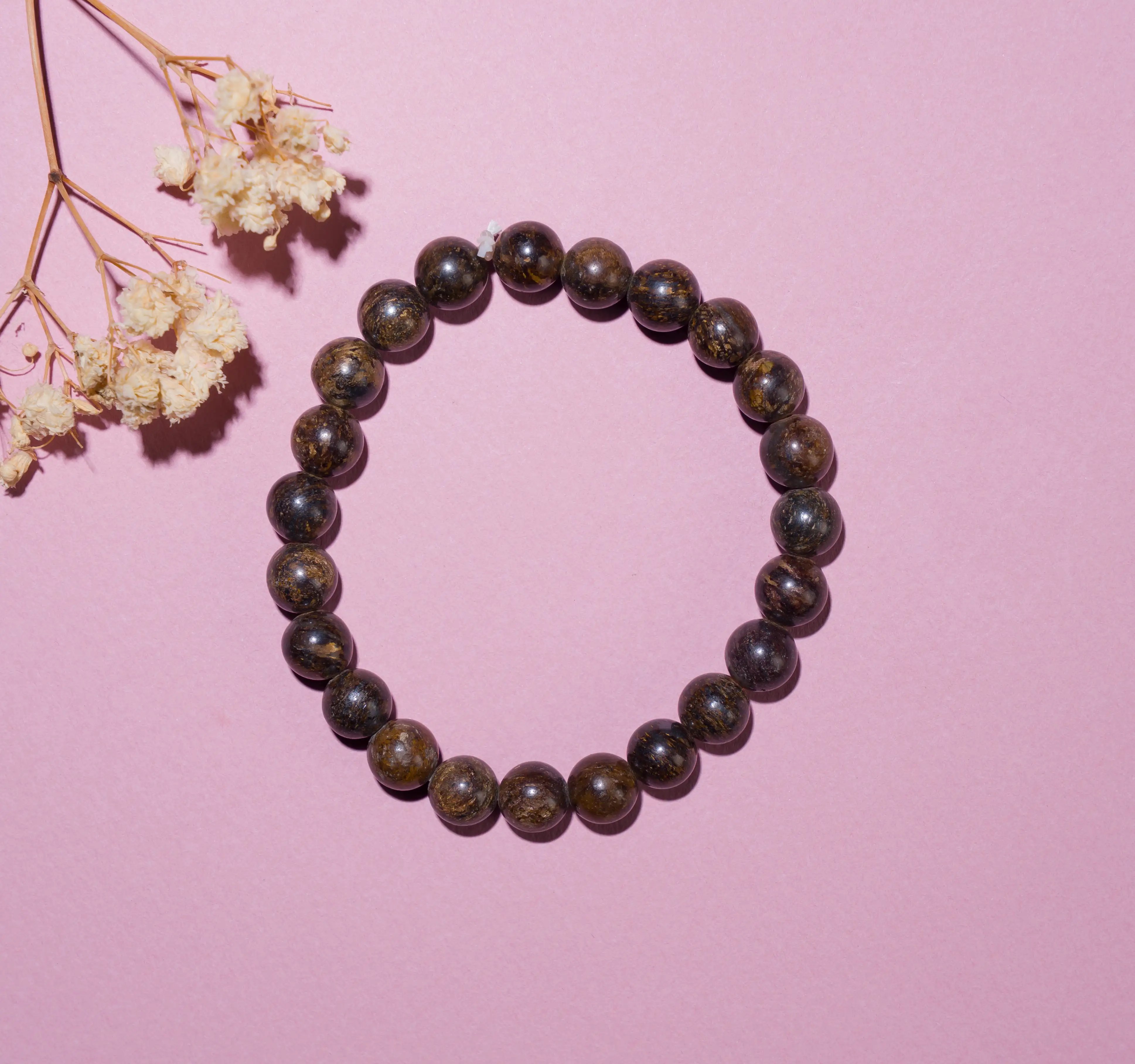 8mm Bronzite crystal bracelet - image 2