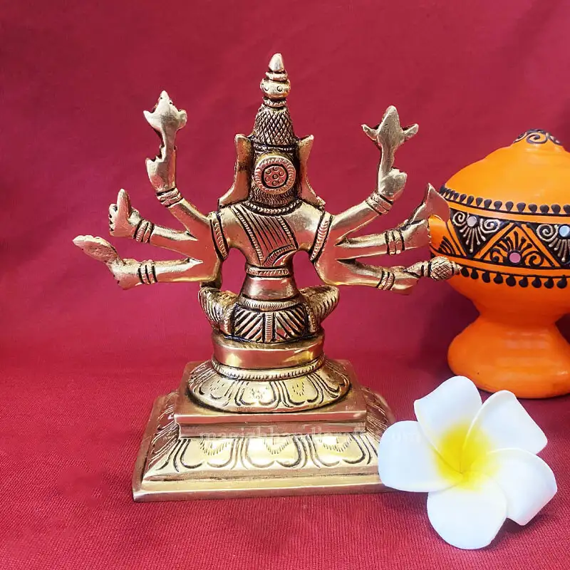 6.5 inches Brass Varahi Amman idol - image 2