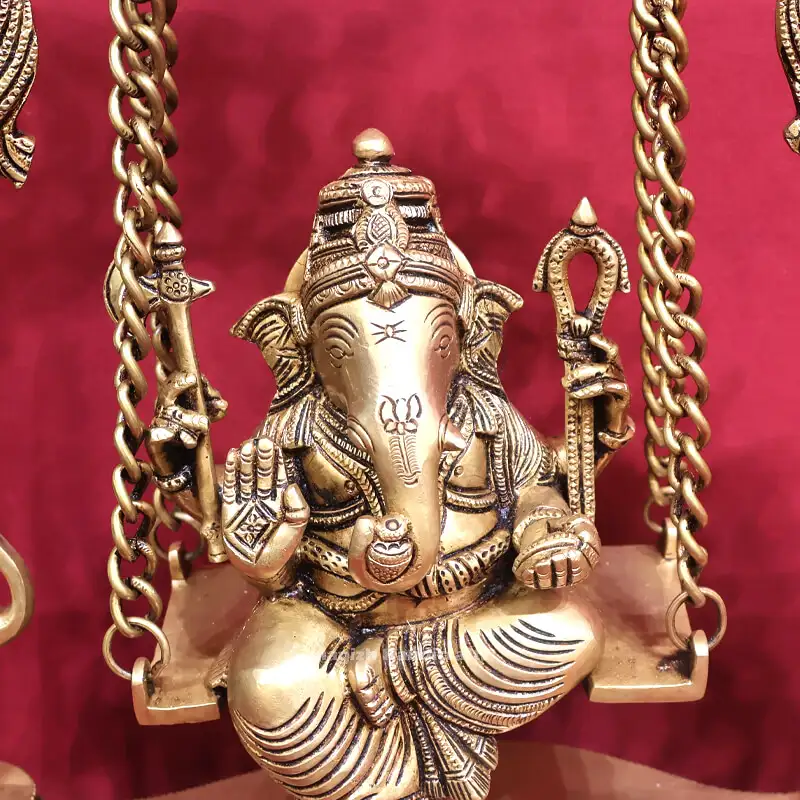 18 inches Brass Jula / Swing Ganesha SC - image 2