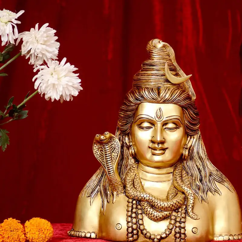 12 inches Lord Shiva Half face idol - image 1