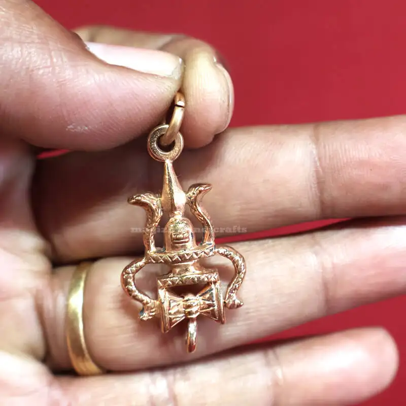 Shivan Soolam Lingam Aimpon Pendant - image 2