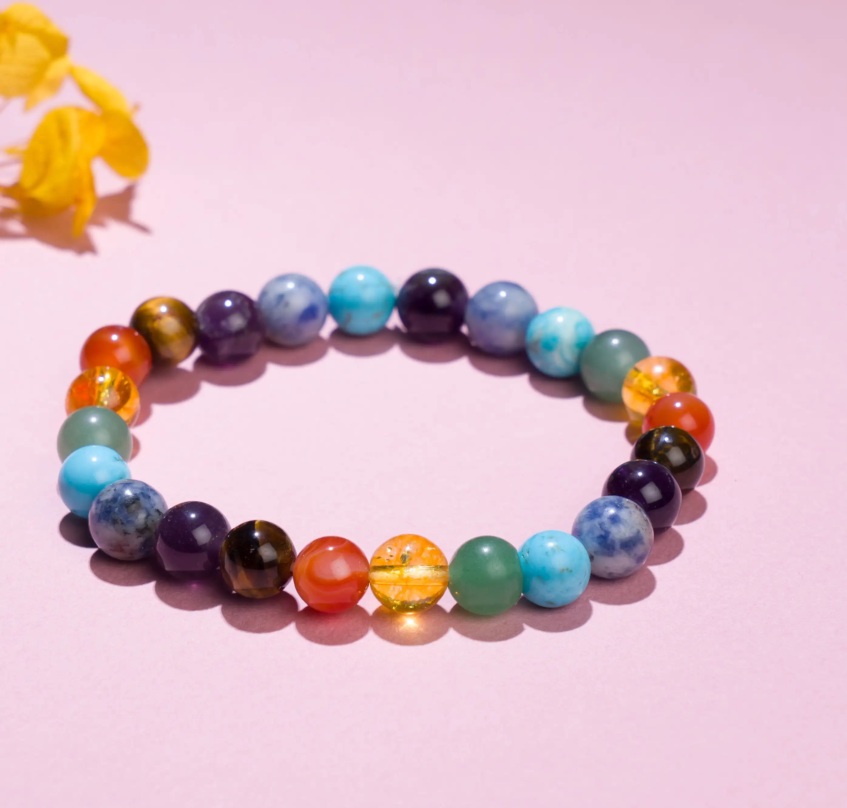 7 Chakra Crystal Healing Bracelet (8mm) - image 1