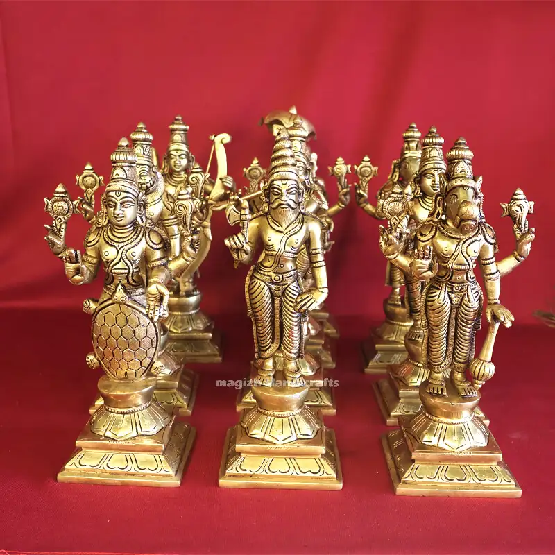 9.5 inches Brass Vishnu Dasavatar Idols SC - image 2